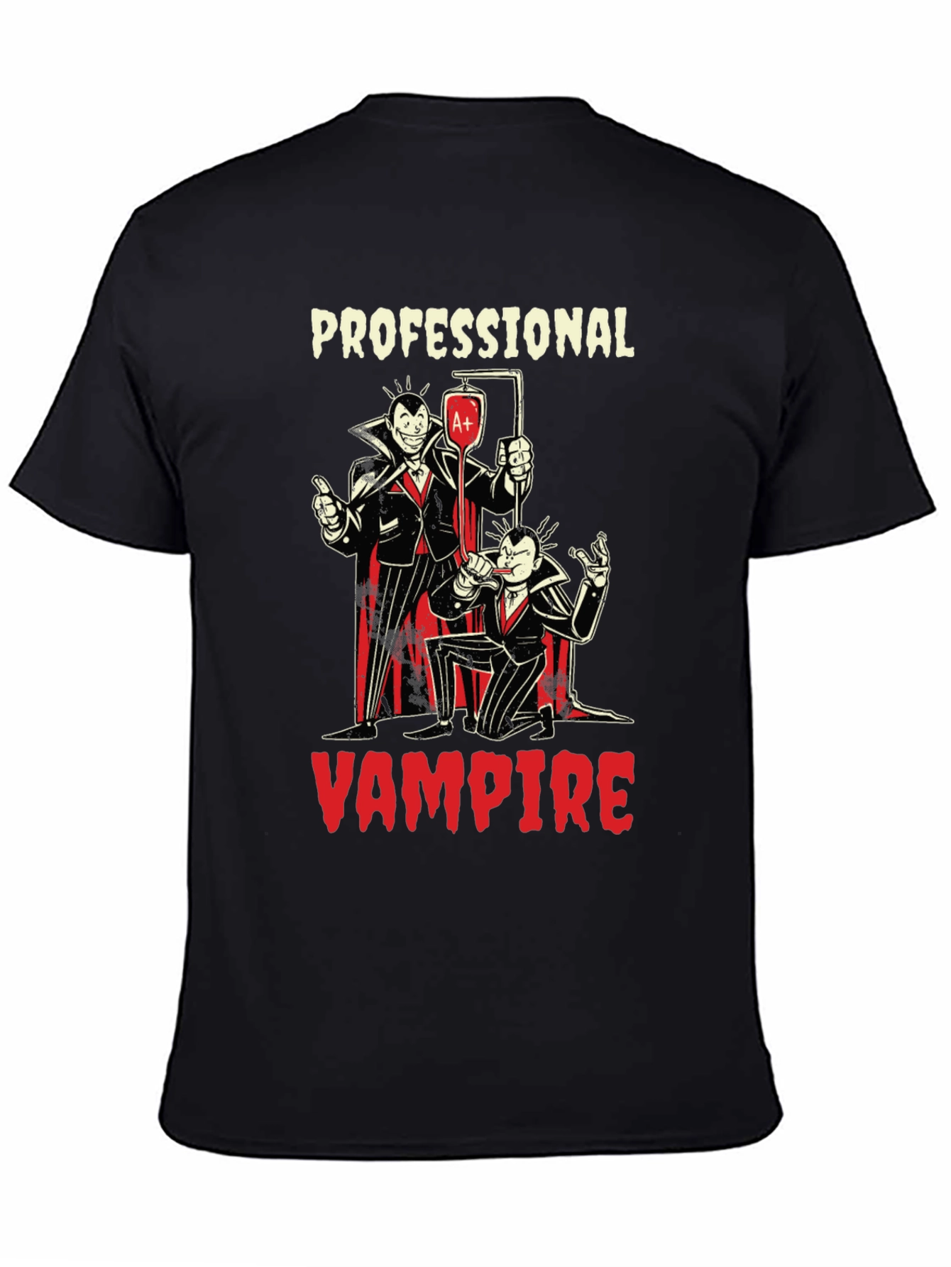 Professional Vampire Graphic T-Shirt - Novelty Tee