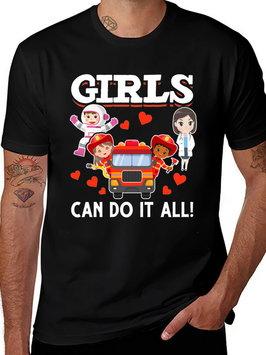 Girls Can Do It All Graphic T-Shirt