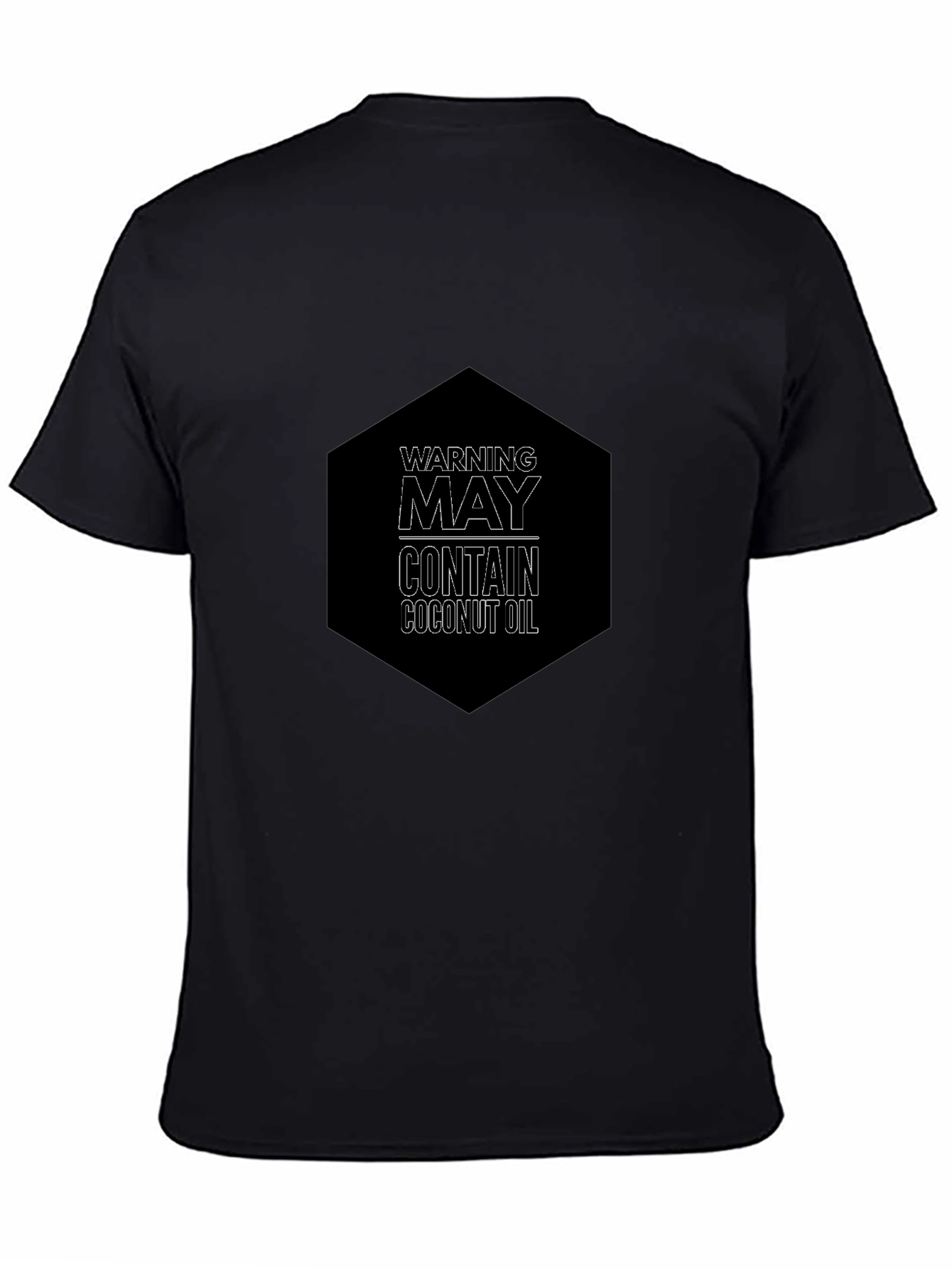 Warning May Contain Coconut Oil Graphic Tee