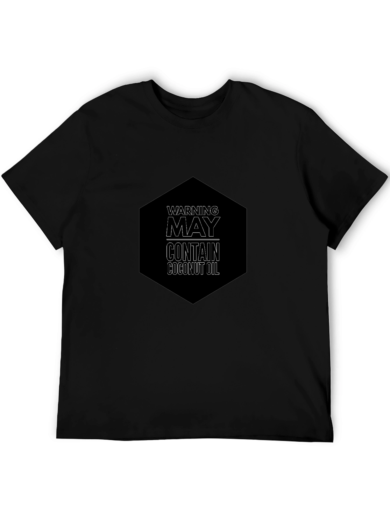 Warning May Contain Coconut Oil Graphic Tee