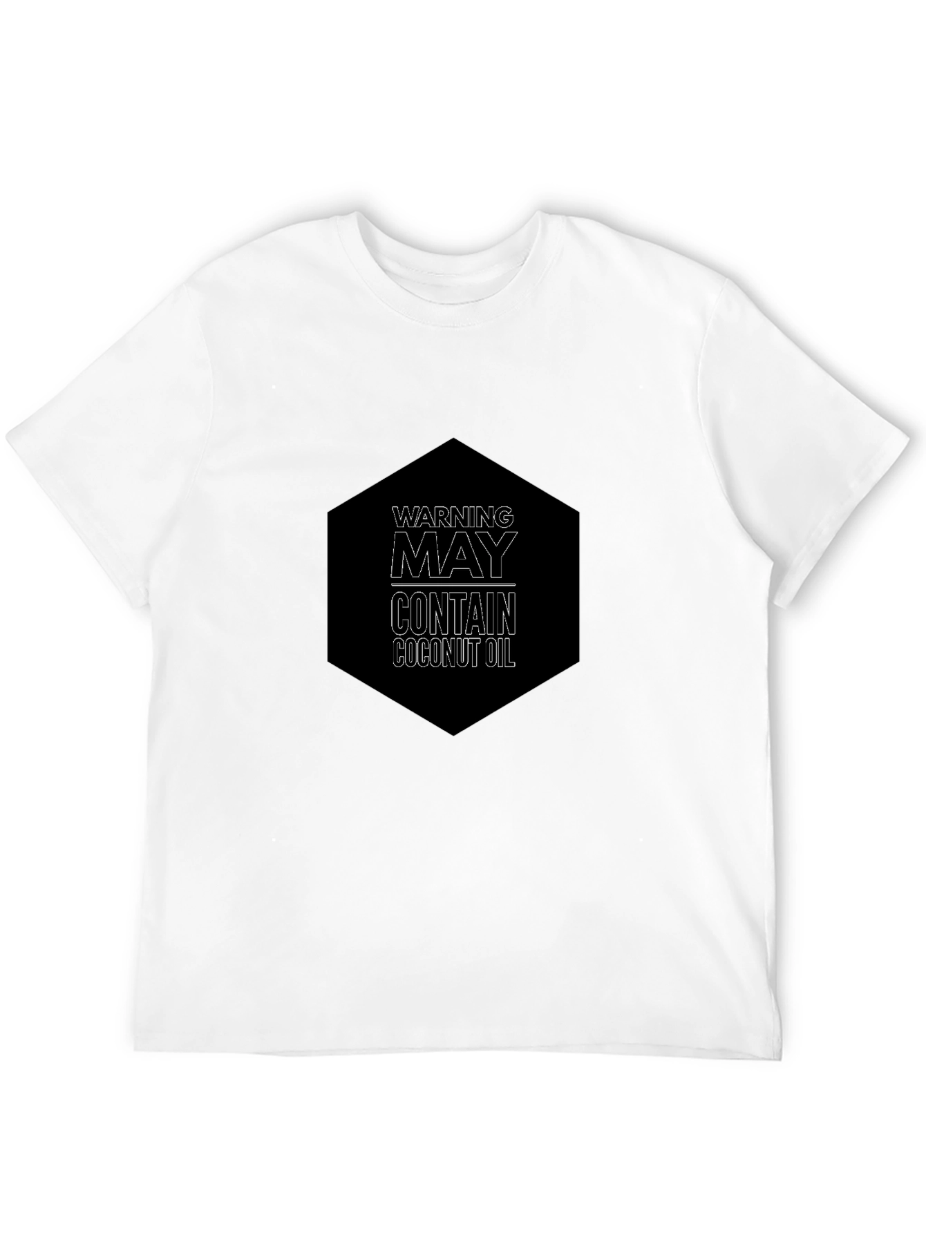 Warning May Contain Coconut Oil Graphic Tee