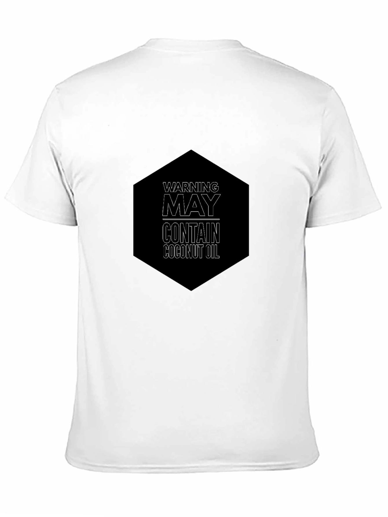 Warning May Contain Coconut Oil Graphic Tee