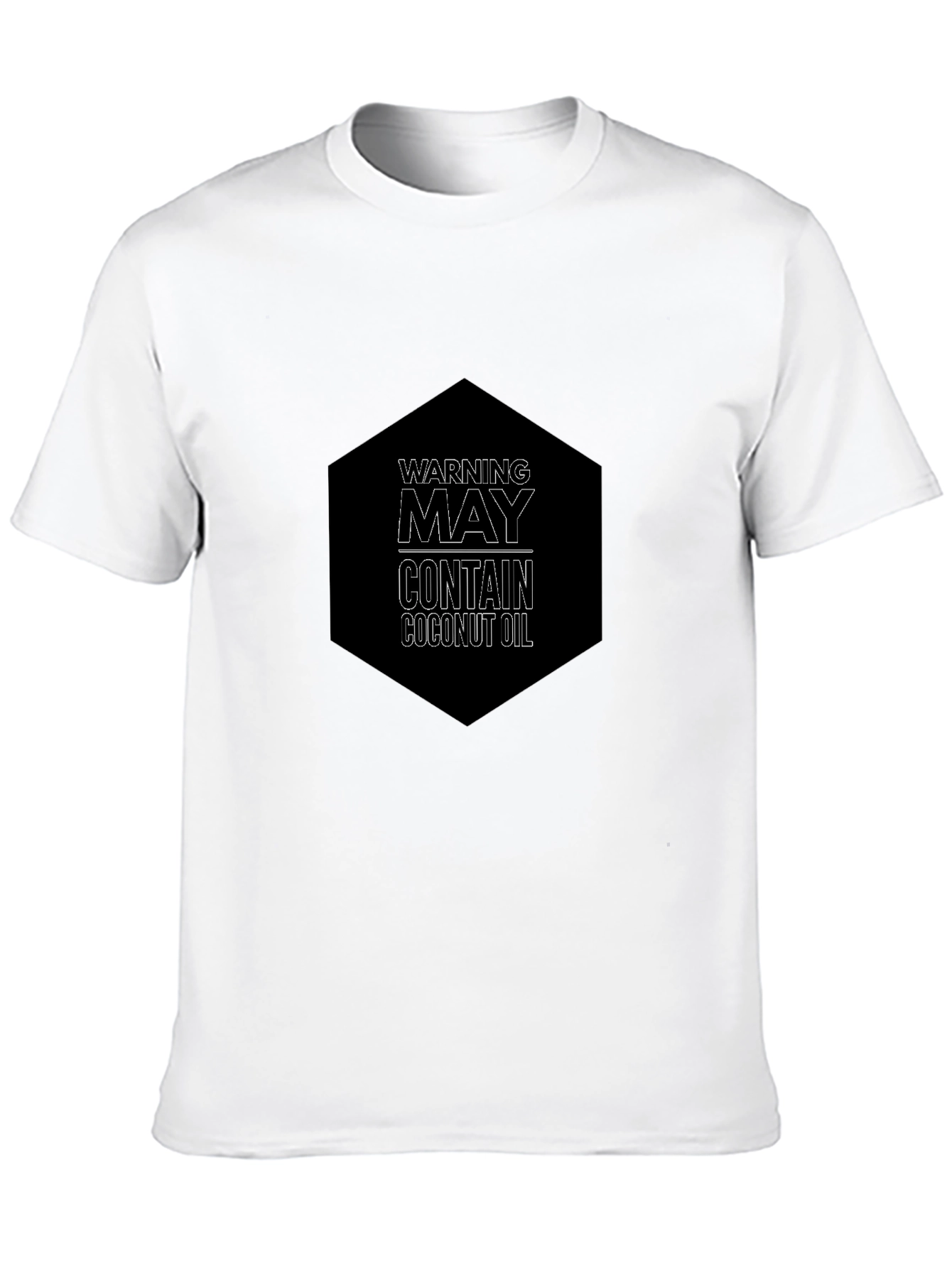 Warning May Contain Coconut Oil Graphic Tee
