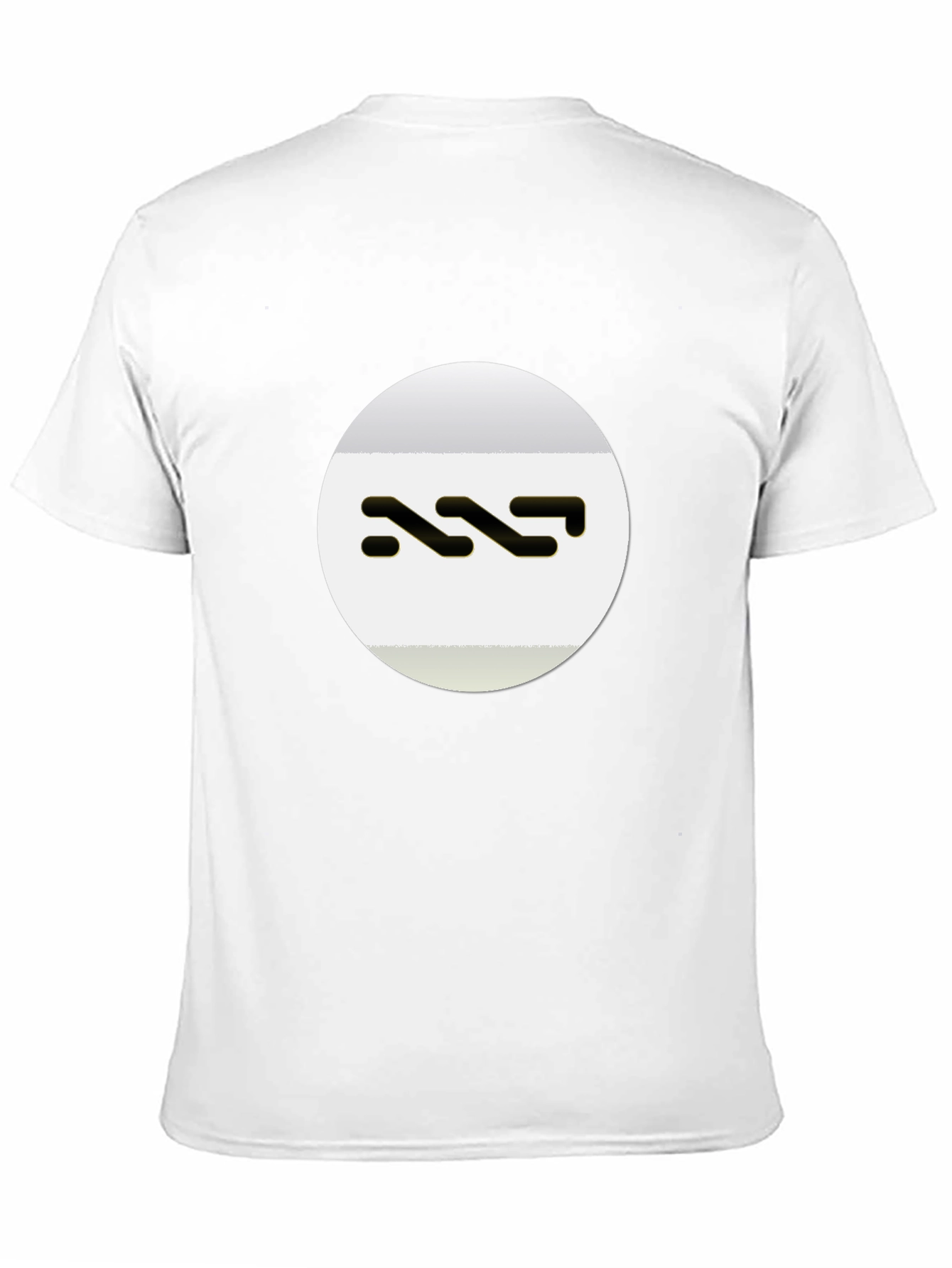 Abstract Wave Design Black T-Shirt