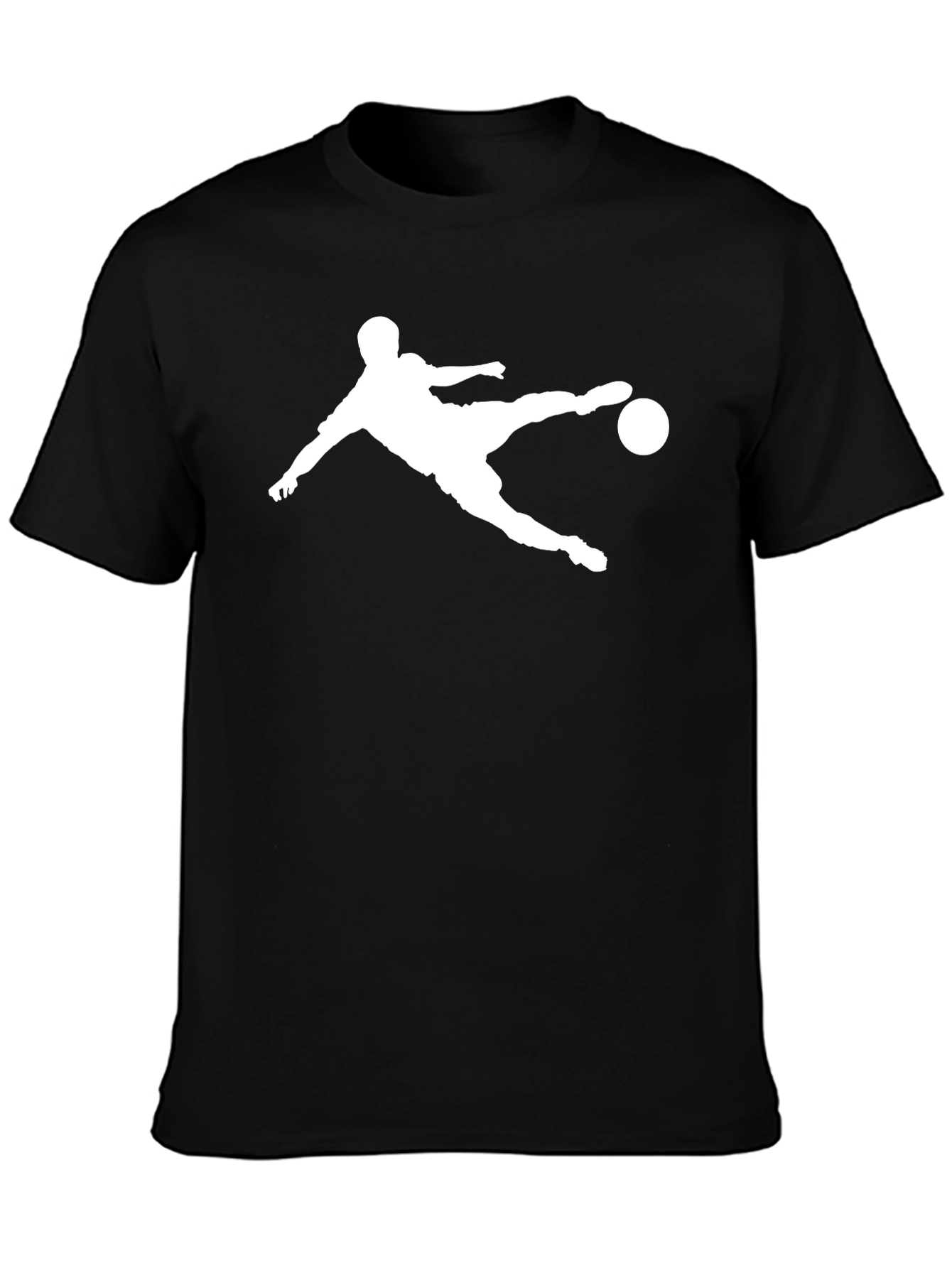 Soccer Kick Graphic T-Shirt - Black