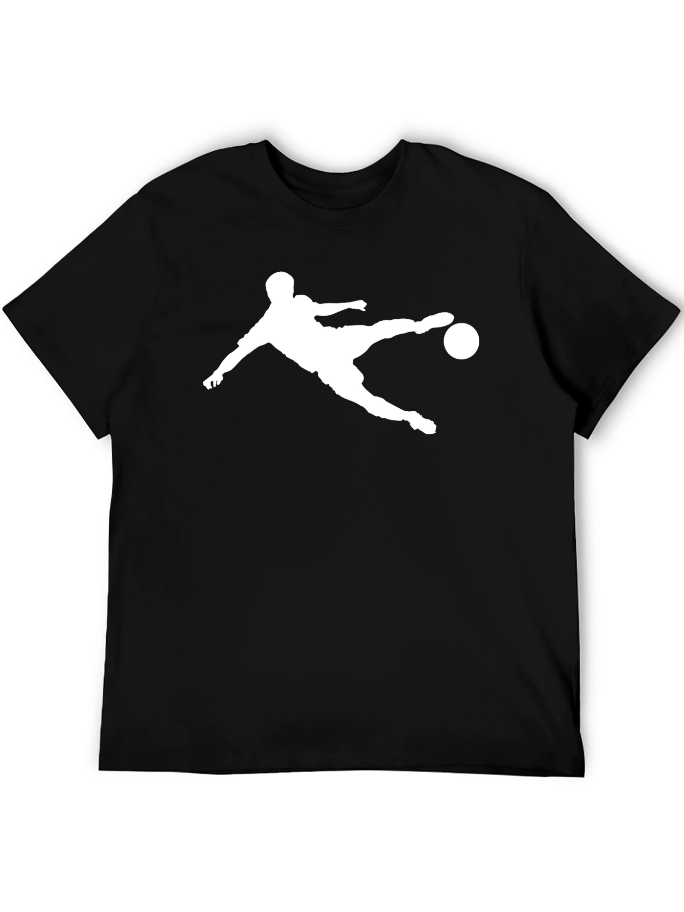 Soccer Kick Graphic T-Shirt - Black