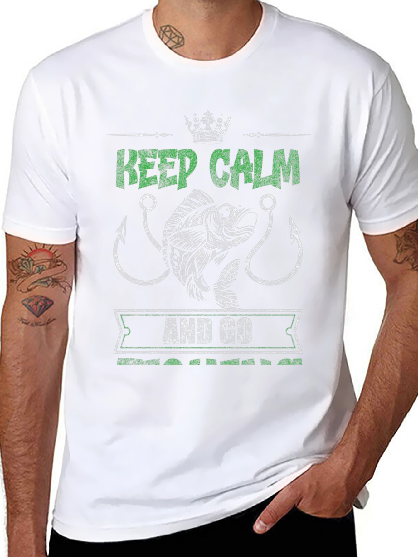 Keep Calm & Go Fishing T-Shirt - Angler Gift
