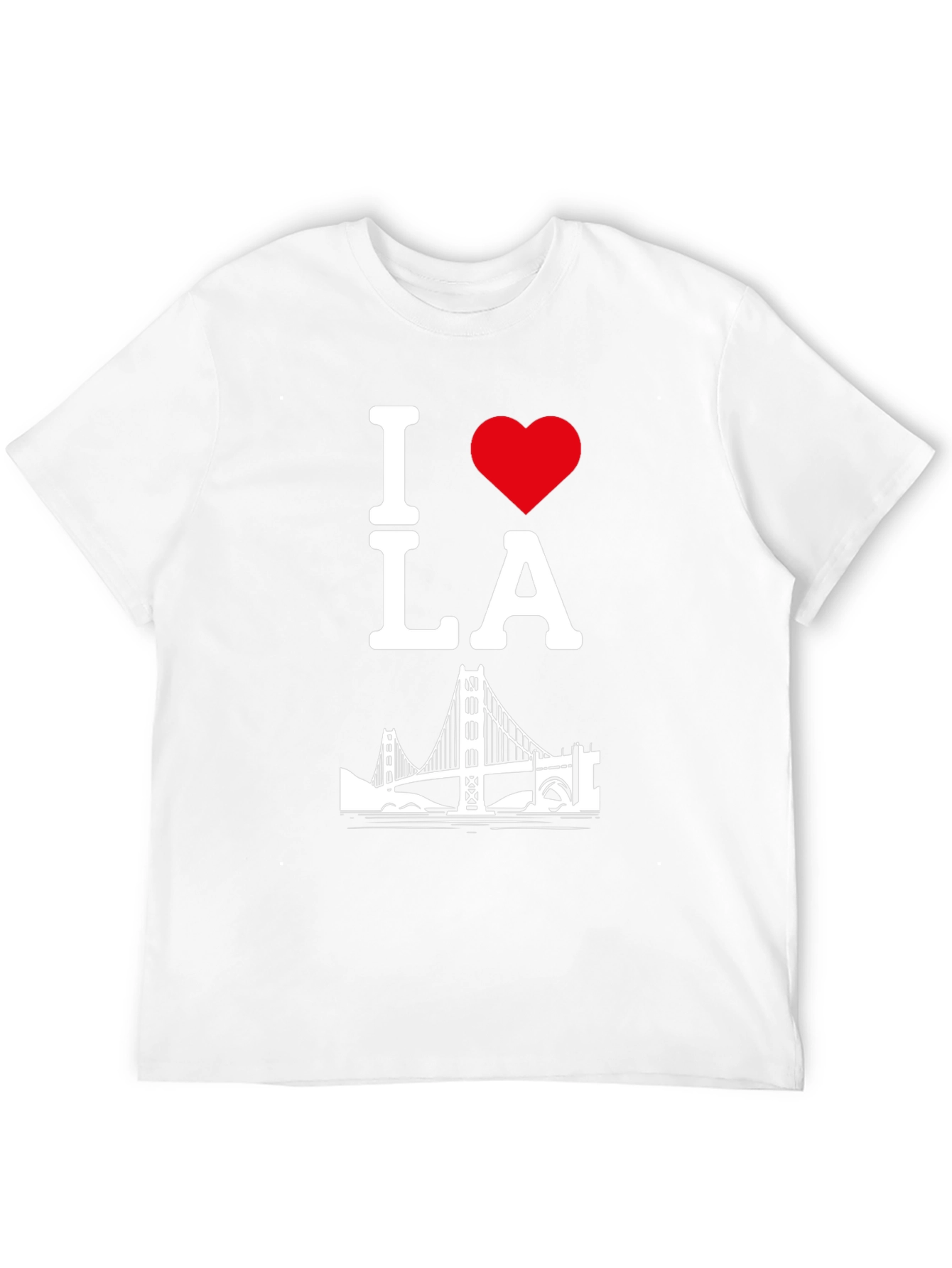 I Love LA T-Shirt - Black Cotton Blend