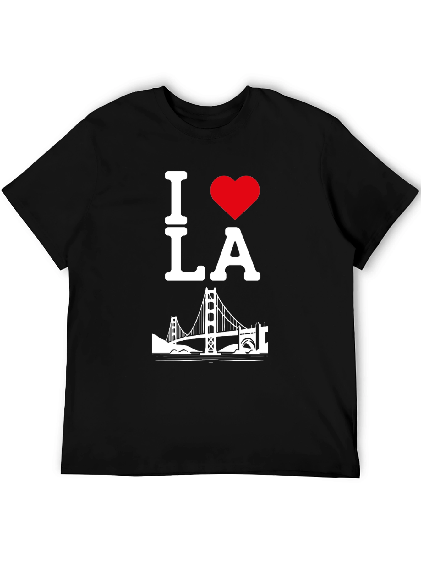 I Love LA T-Shirt - Black Cotton Blend