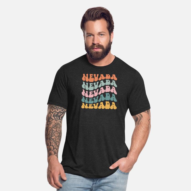 Nevada State Nevadan Pride Groovy Retro Vintage
