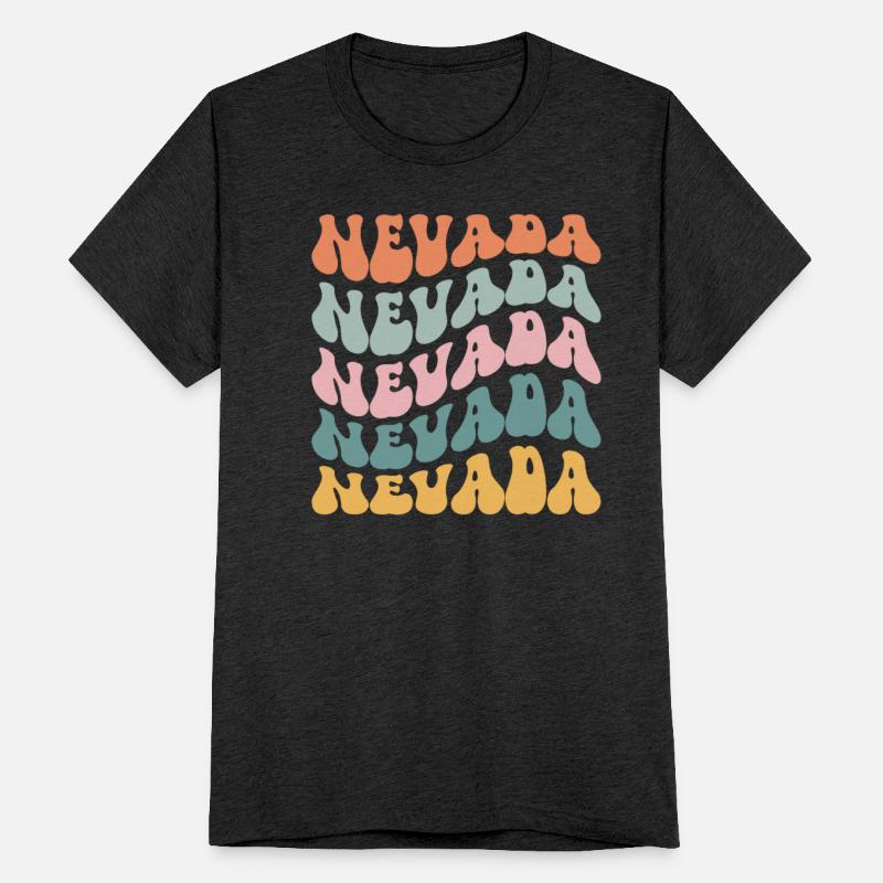 Nevada State Nevadan Pride Groovy Retro Vintage