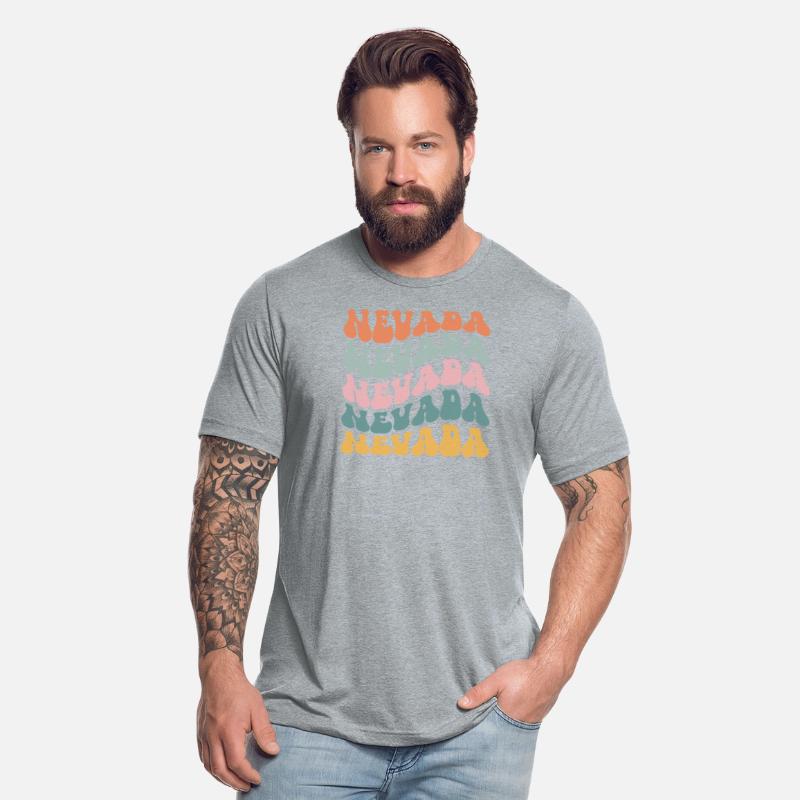 Nevada State Nevadan Pride Groovy Retro Vintage
