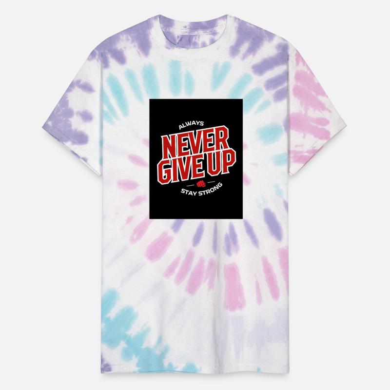 never give up – Minimal Streetwear Tee