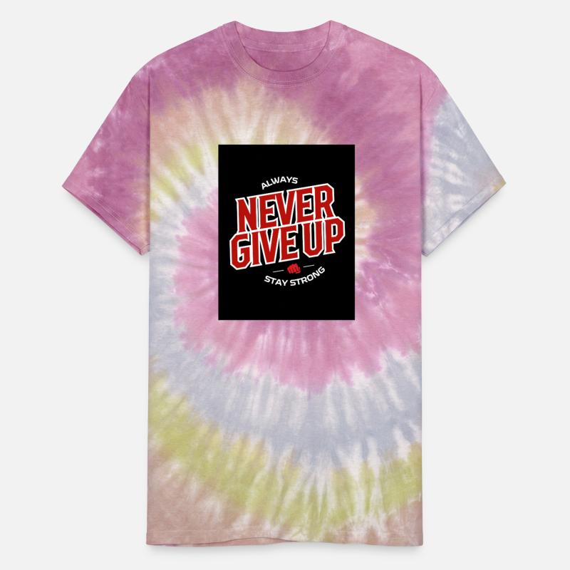 never give up – Minimal Streetwear Tee