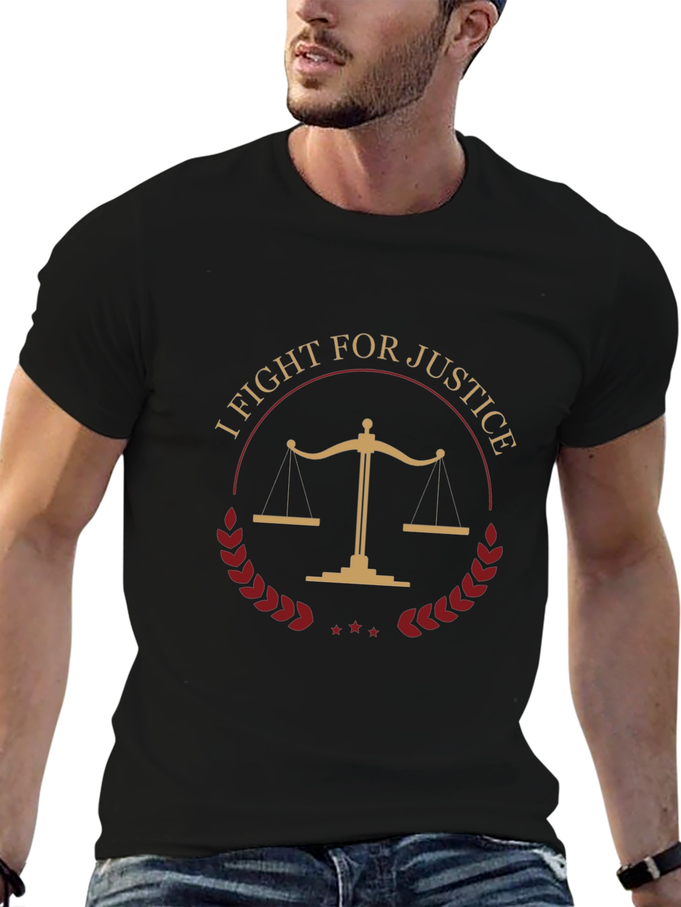 I Fight For Justice Scales T-Shirt