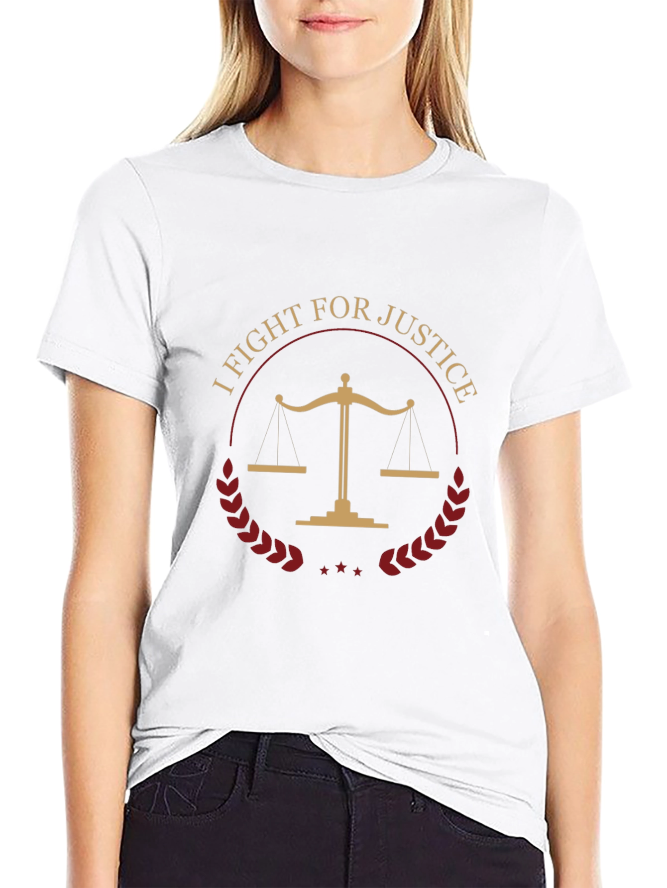 I Fight For Justice Scales T-Shirt