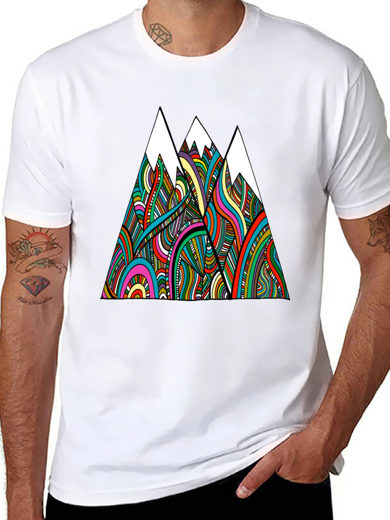 Psychedelic Mountain Graphic Tee