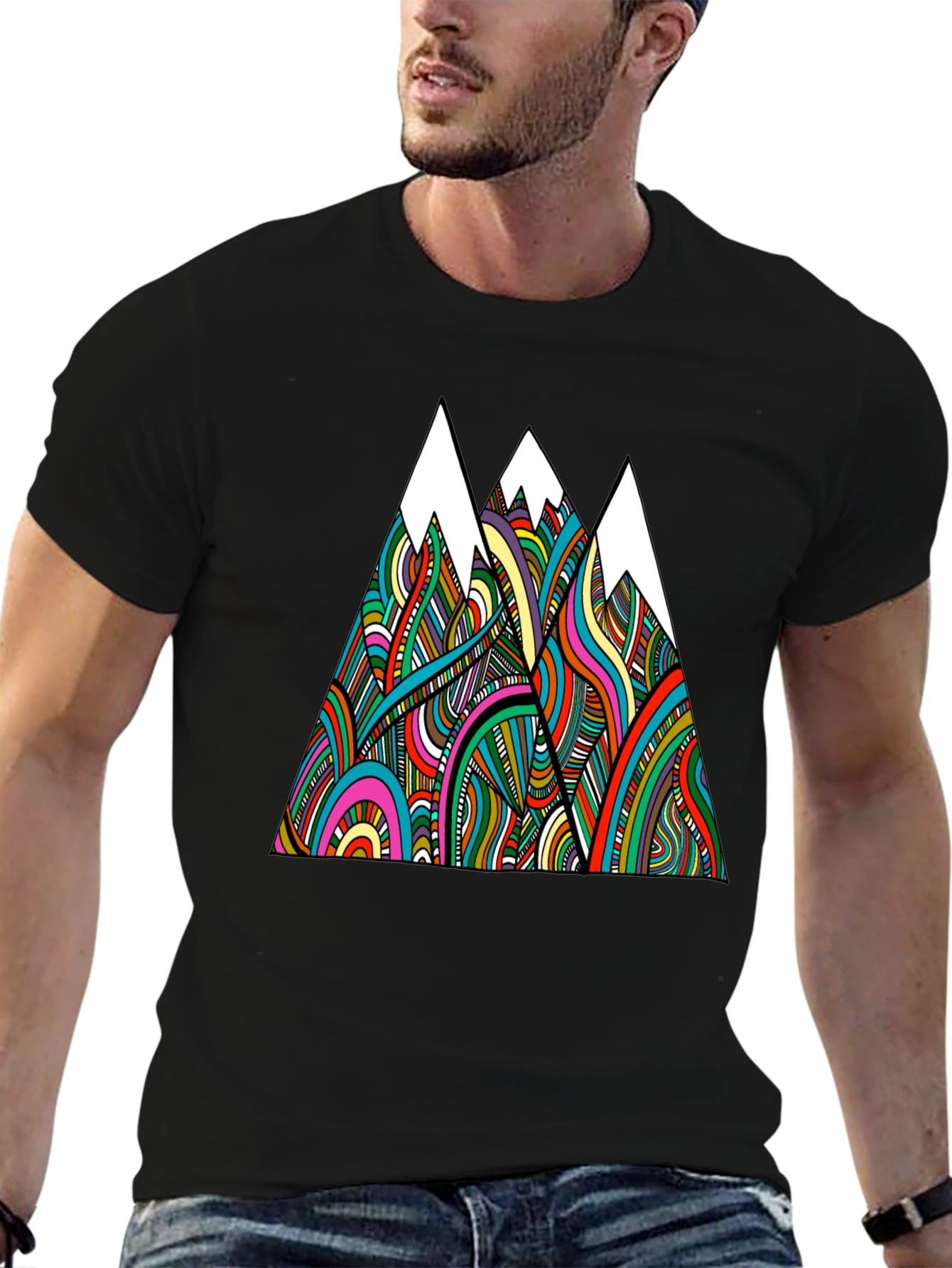Psychedelic Mountain Graphic Tee