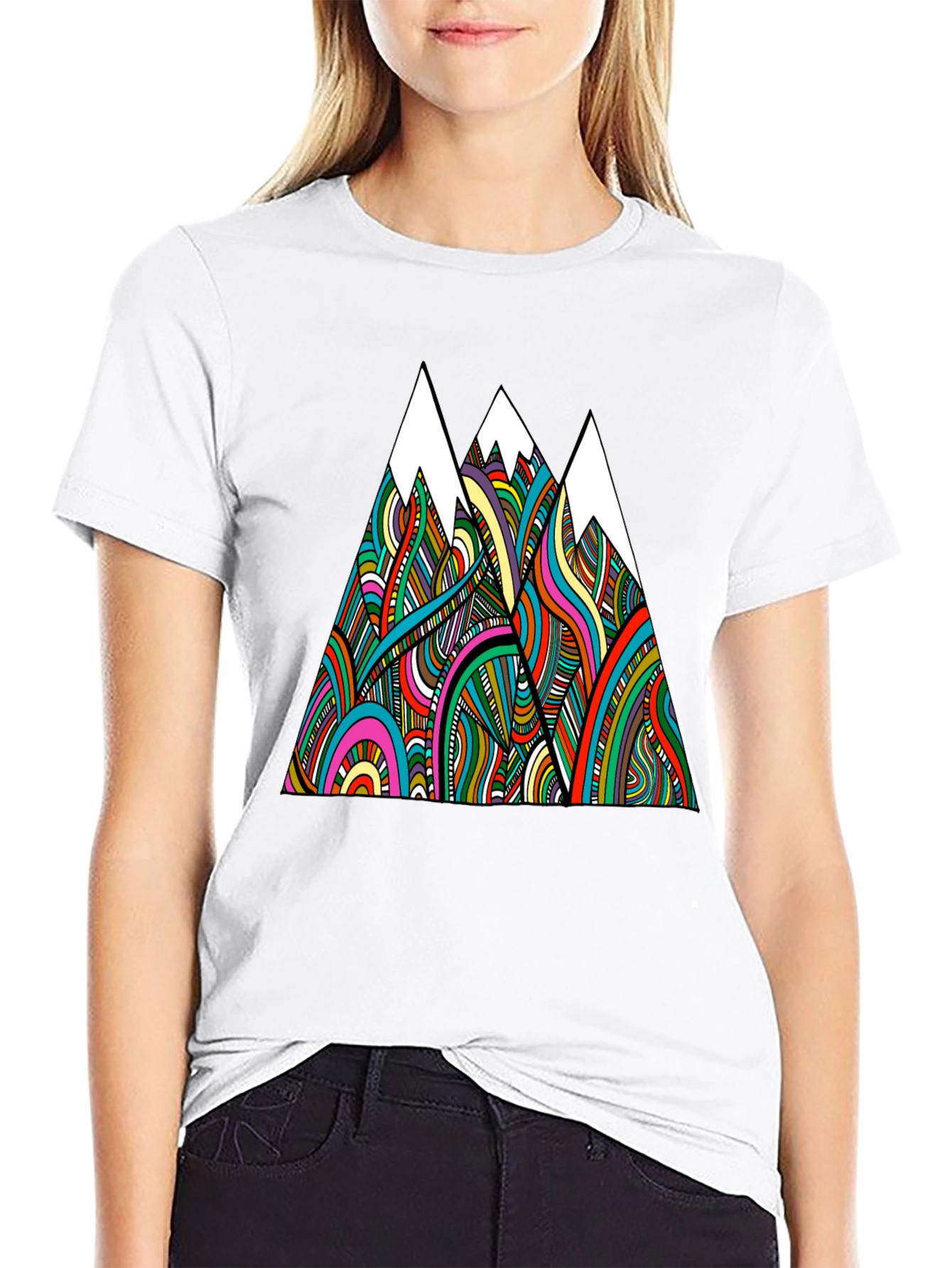 Psychedelic Mountain Graphic Tee