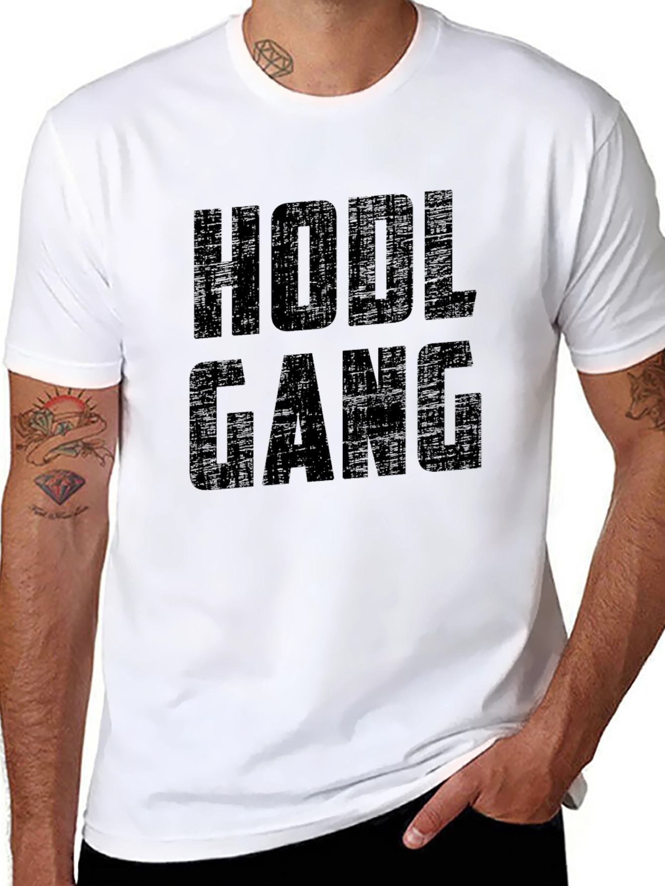 HODL Gang Black Graphic Tee - Crypto T-Shirt