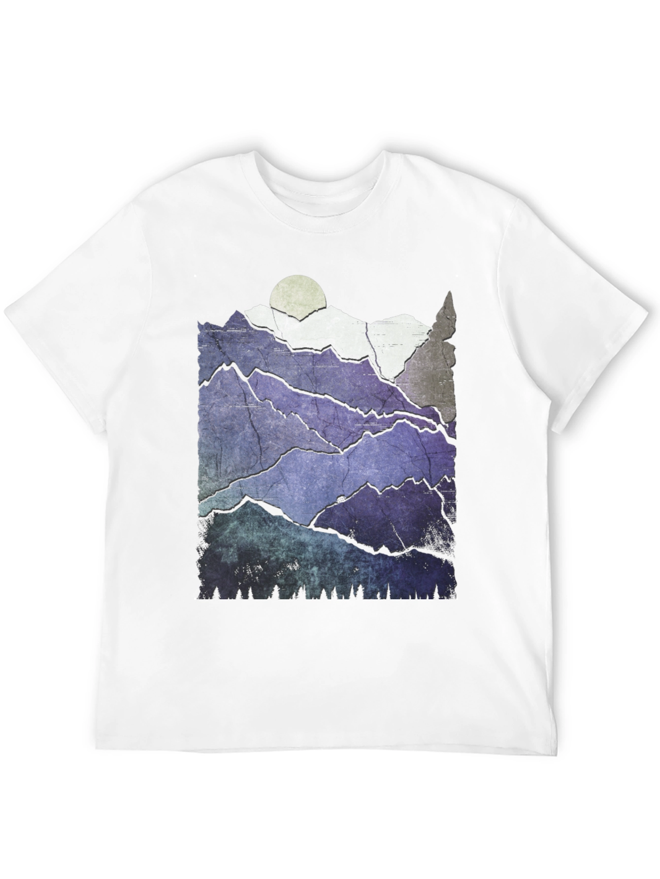 Mountain Range Graphic Tee - Nature Inspired Design