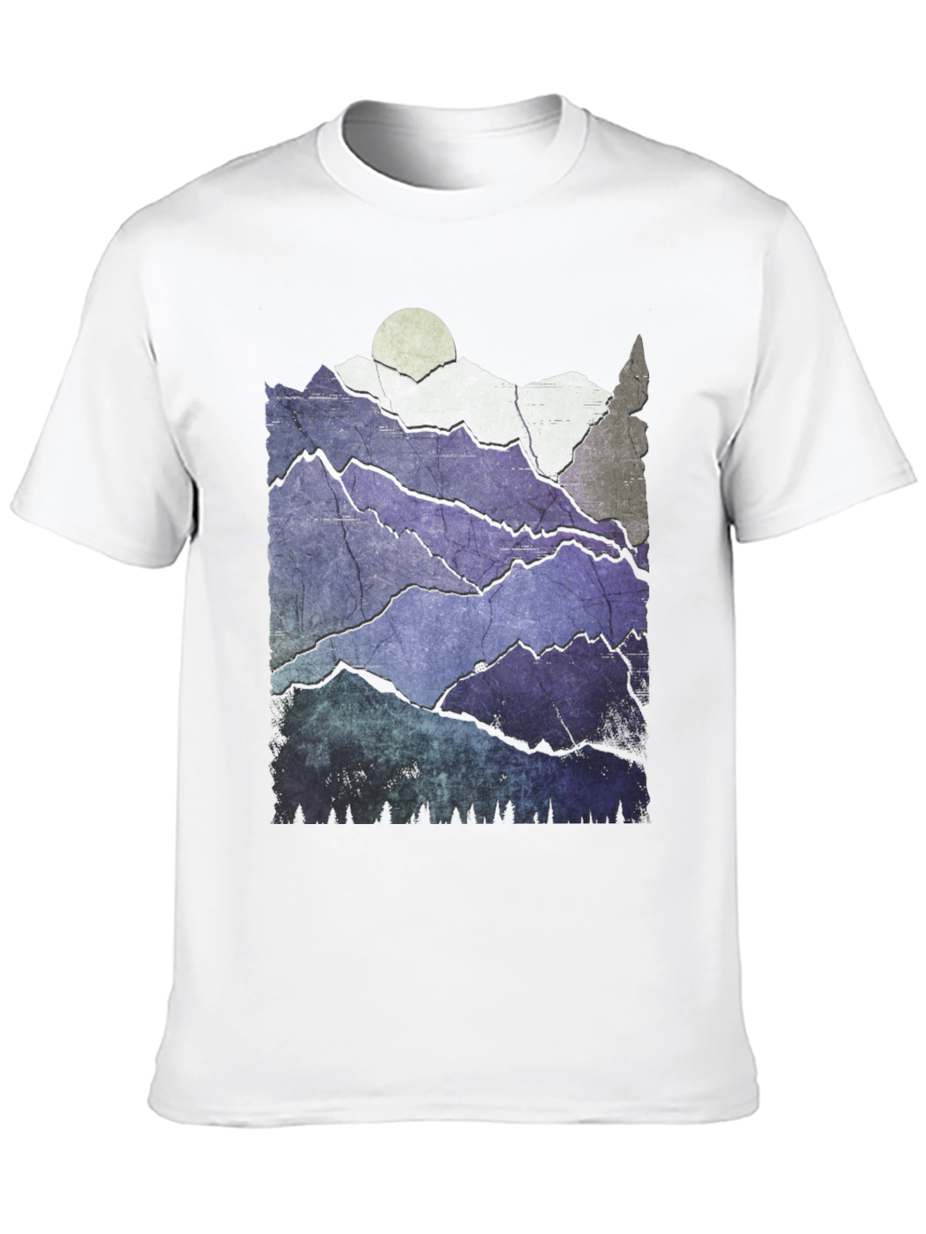 Mountain Range Graphic Tee - Nature Inspired Design