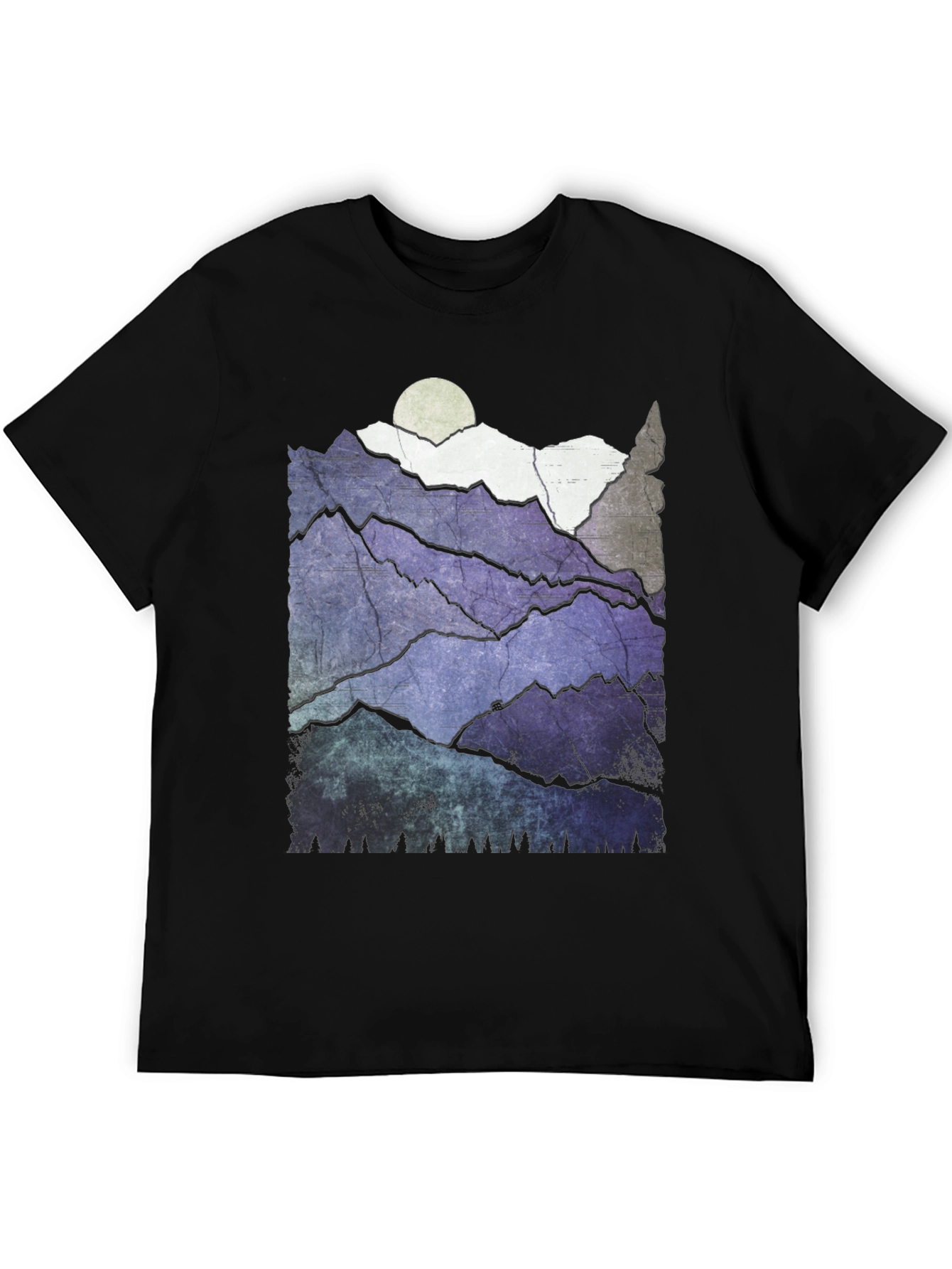 Mountain Range Graphic Tee - Nature Inspired Design