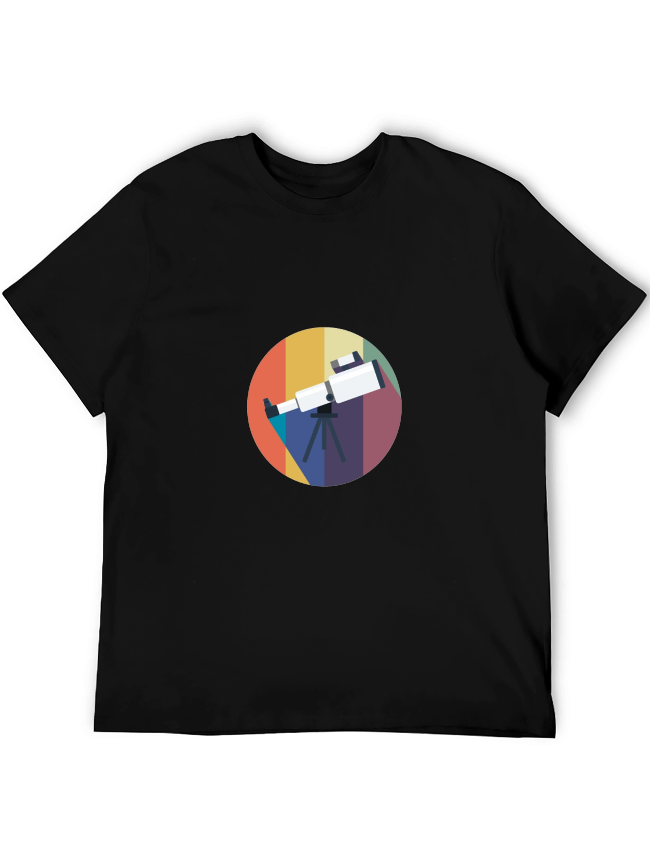 Telescope Graphic Tee - Space Exploration Shirt