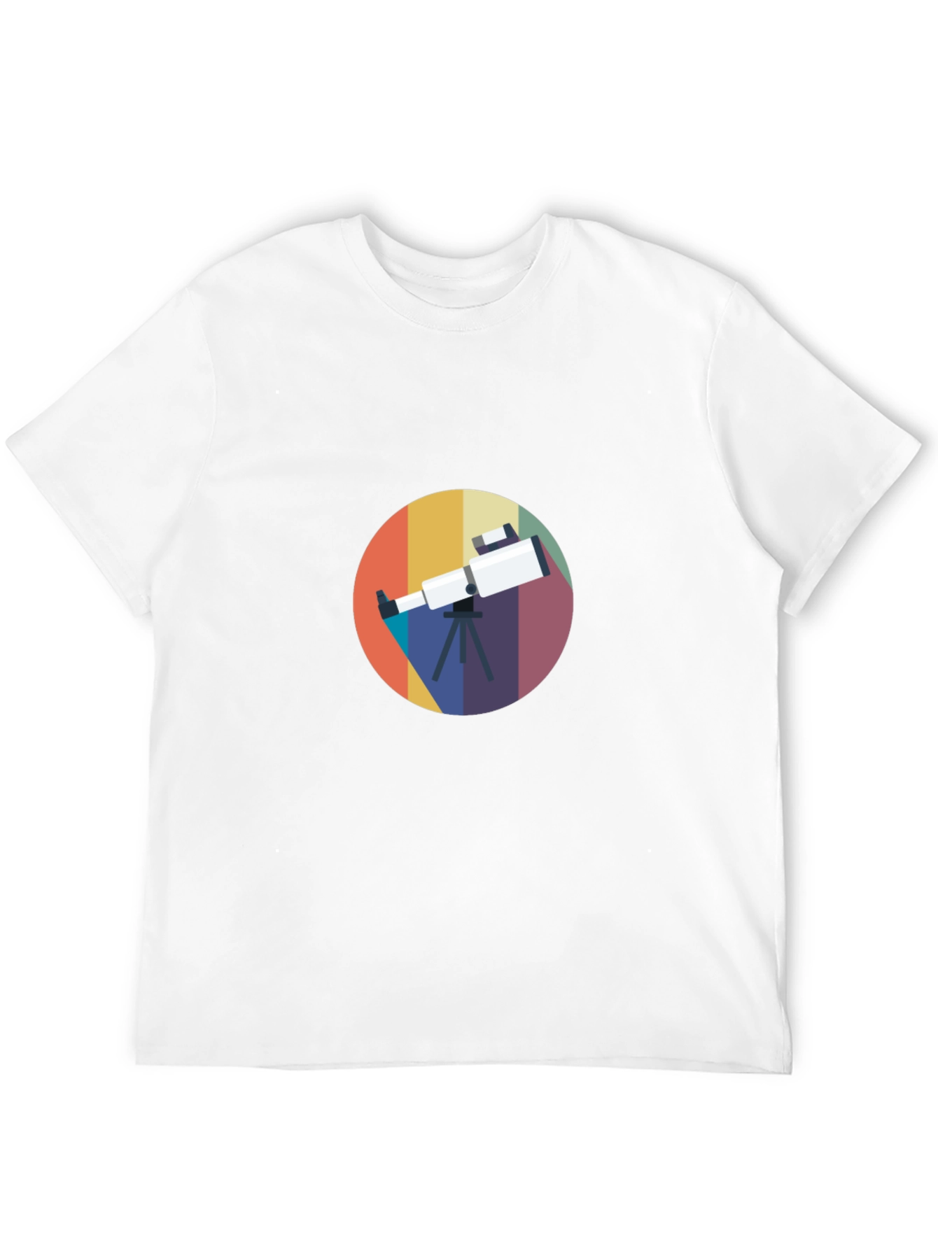 Telescope Graphic Tee - Space Exploration Shirt