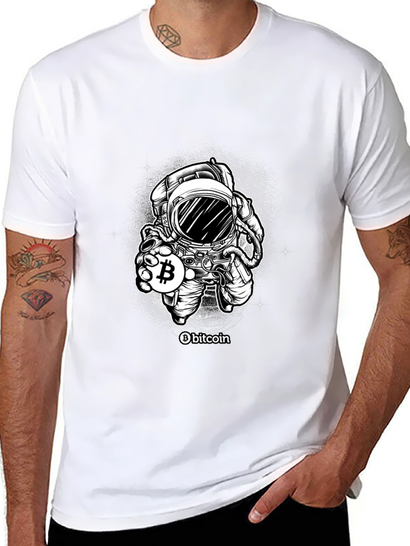 Bitcoin Astronaut T-Shirt - Crypto Space Style