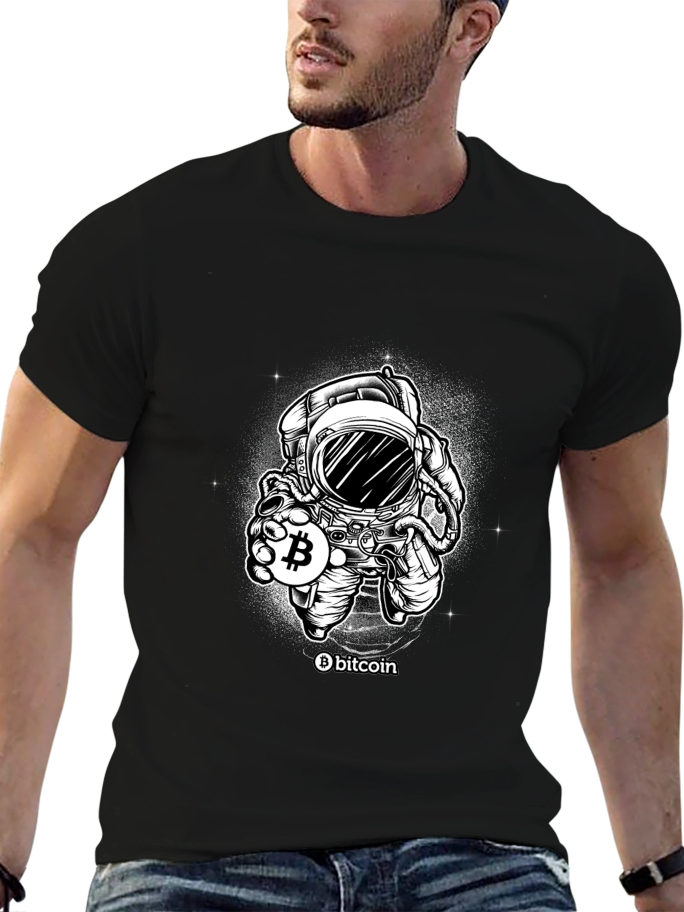 Bitcoin Astronaut T-Shirt - Crypto Space Style