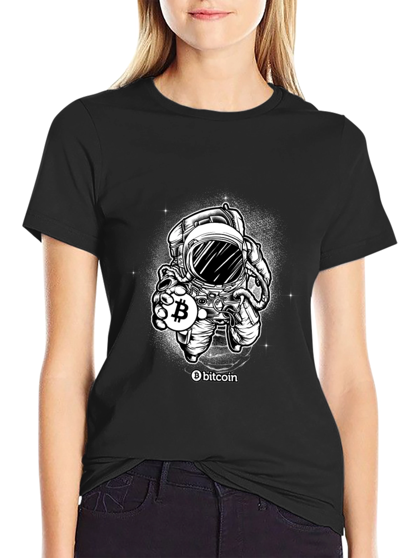 Bitcoin Astronaut T-Shirt - Crypto Space Style