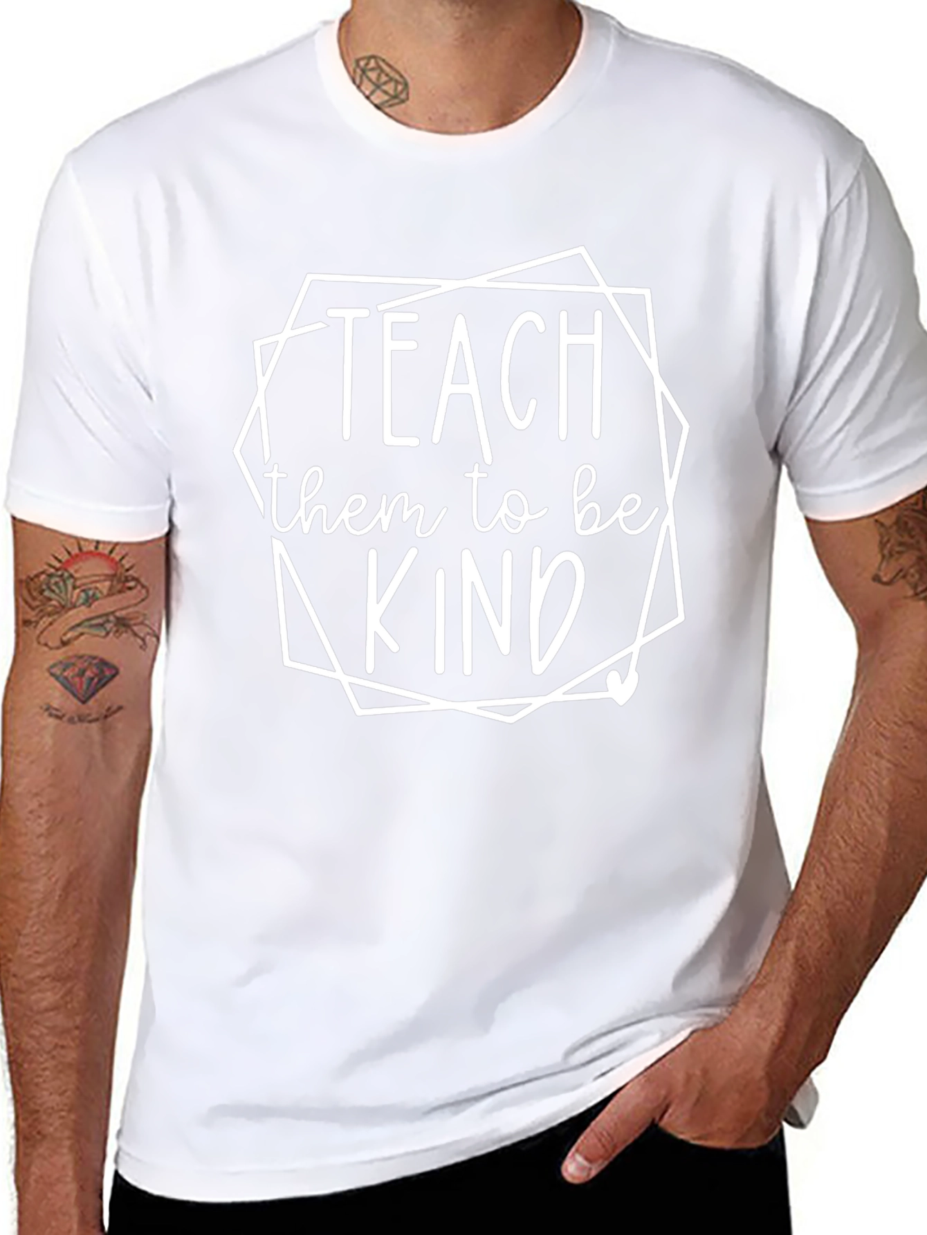 Teach Them To Be Kind Graphic T-Shirt