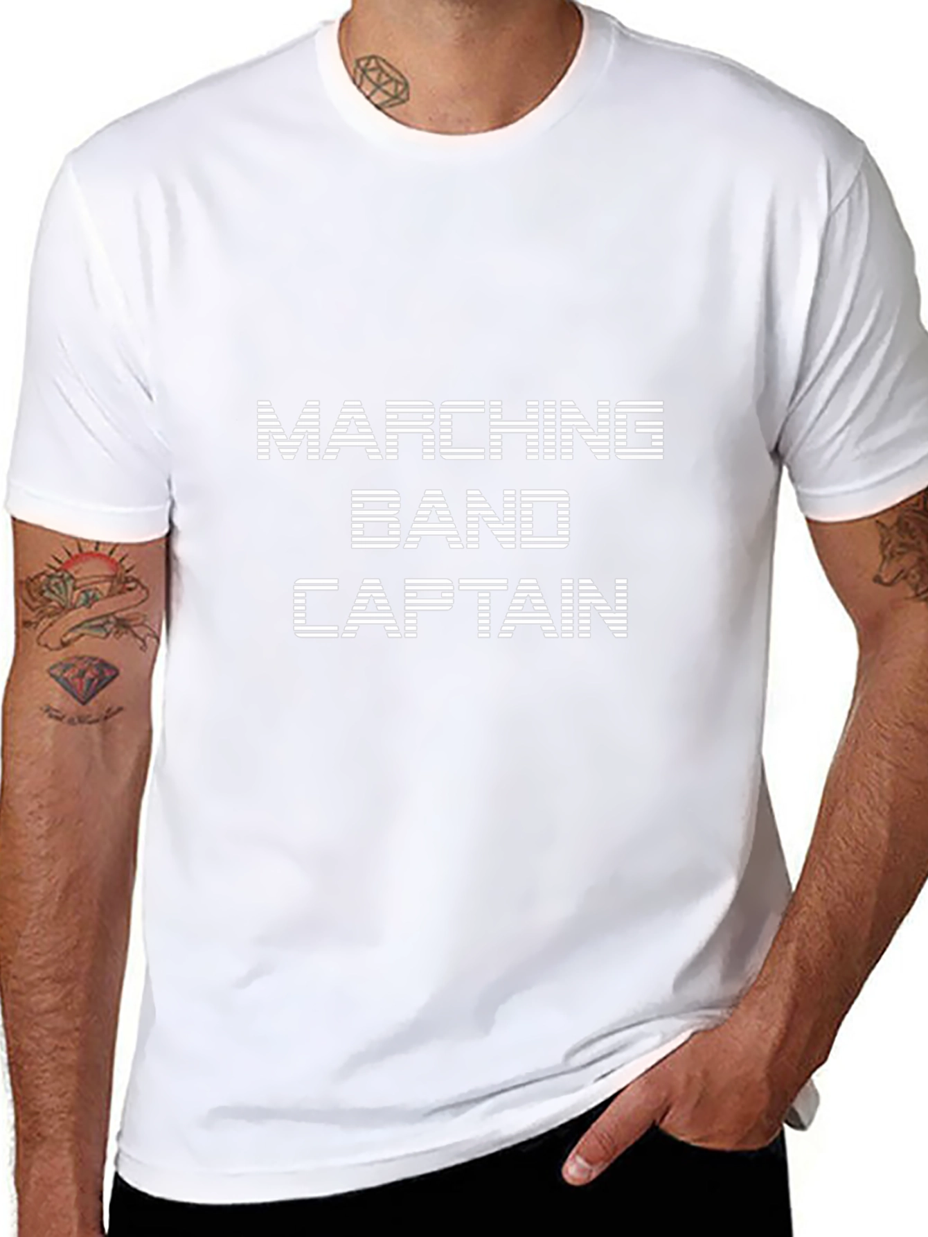 Marching Band Captain Black T-Shirt