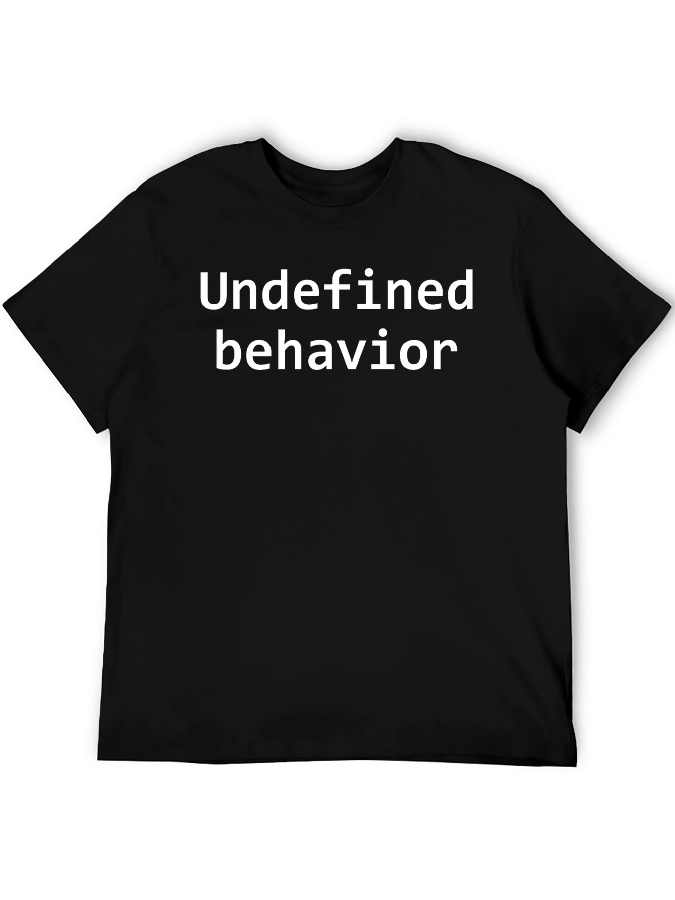 Undefined Behavior Black Cotton Graphic Tee