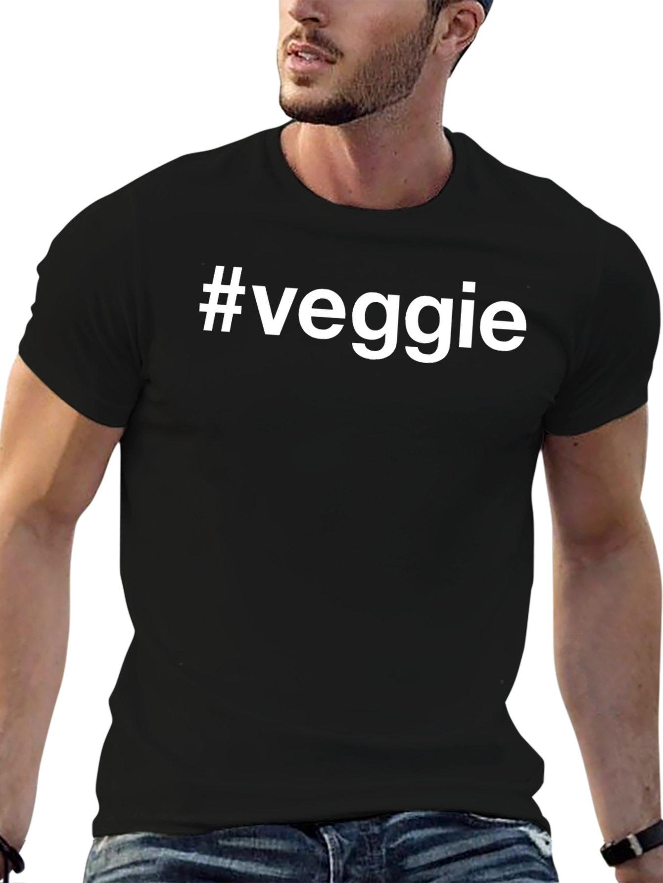 #Veggie Graphic T-Shirt - Unisex Cotton Tee