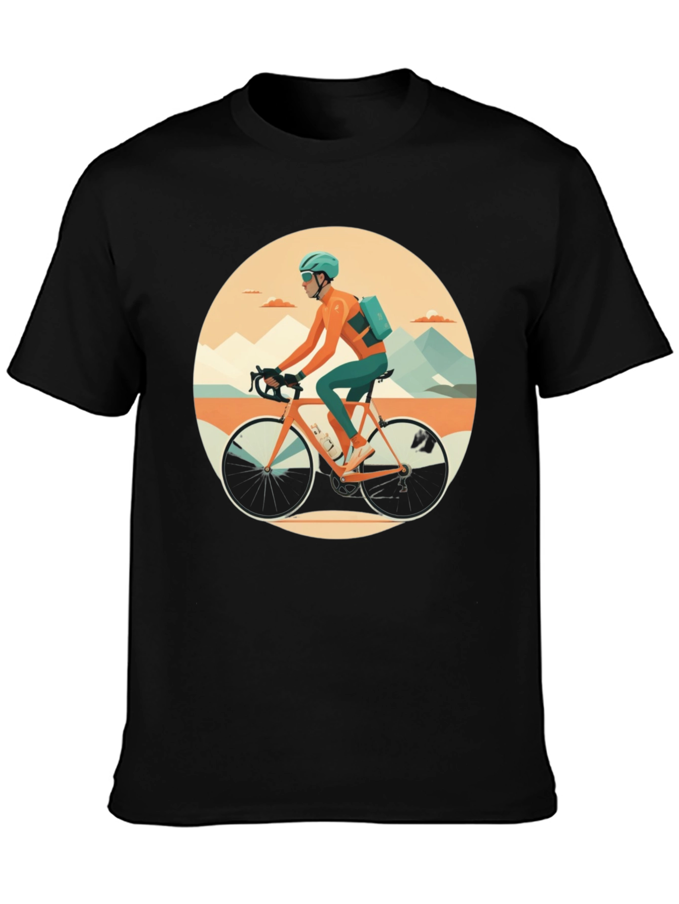 Cycling Graphic Tee: Stylish Activewear