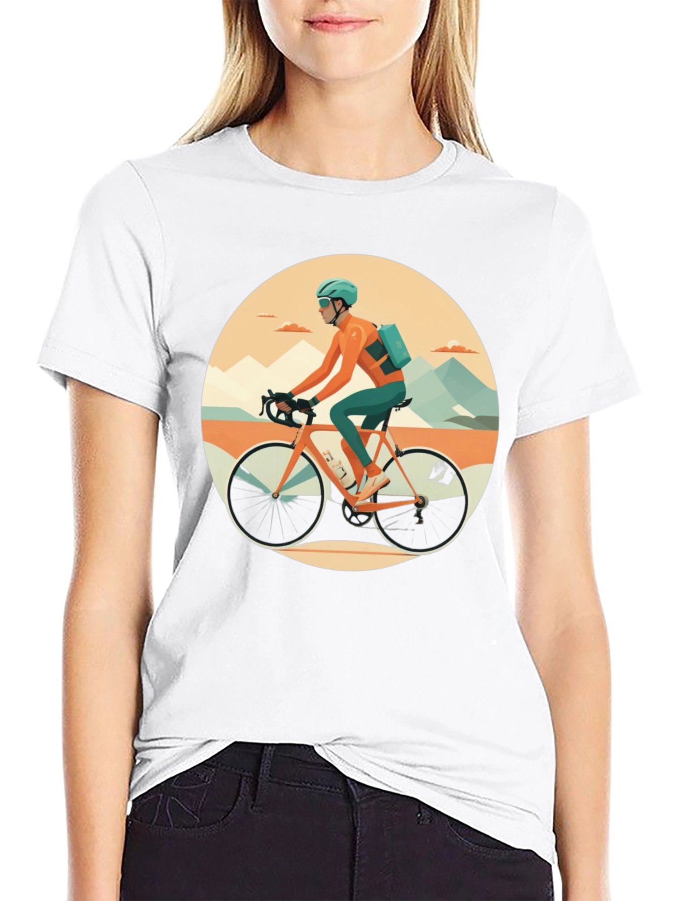 Cycling Graphic Tee: Stylish Activewear