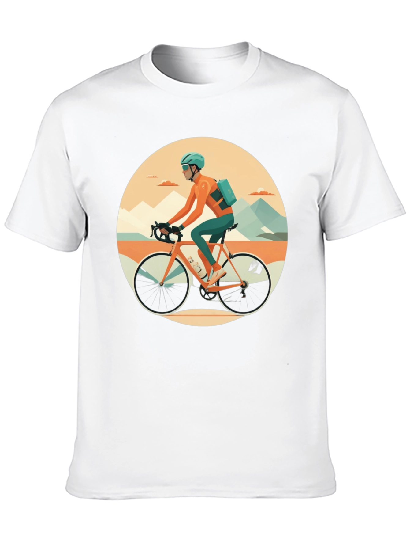 Cycling Graphic Tee: Stylish Activewear