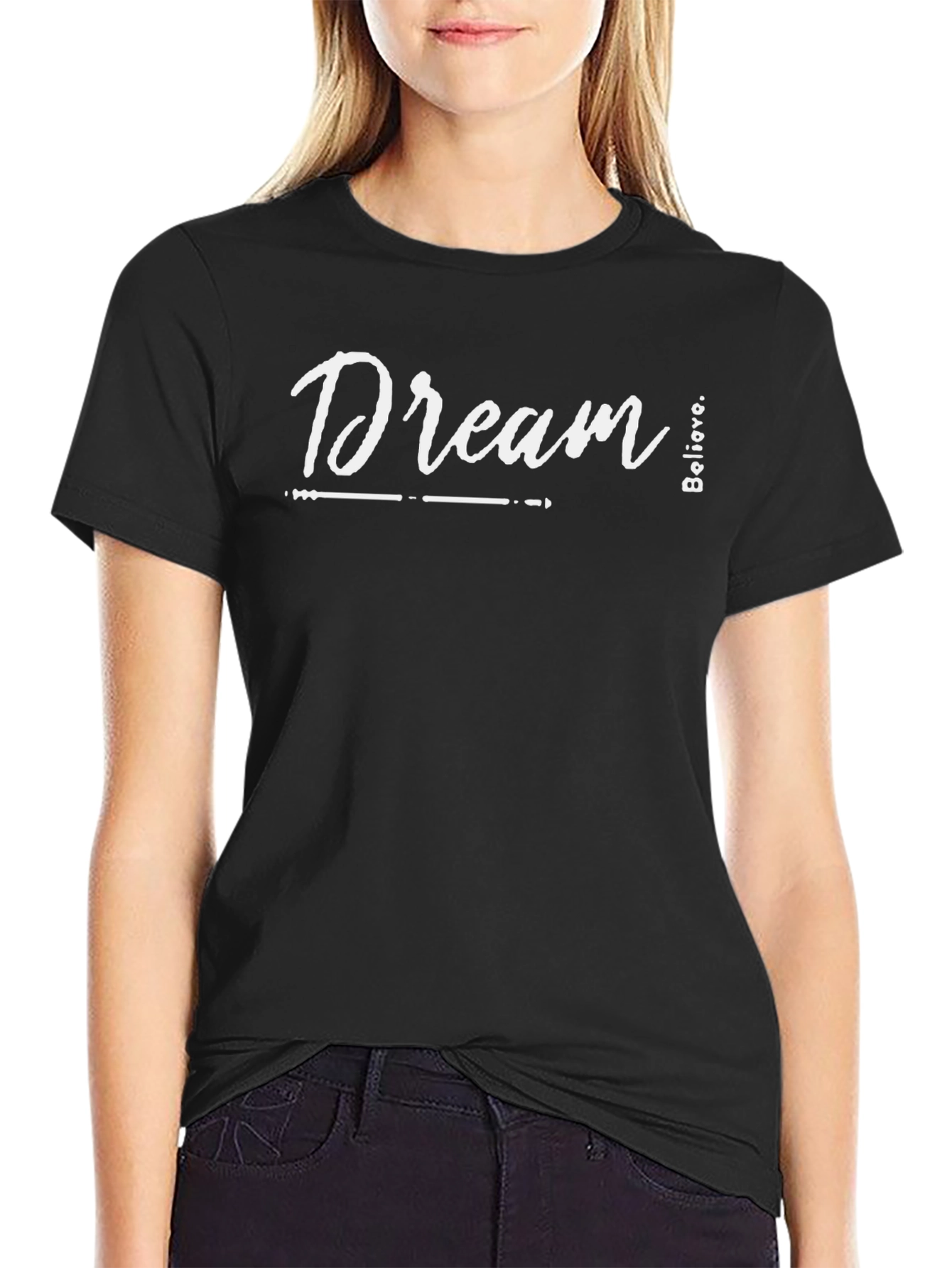 Dream Believe Black T-Shirt