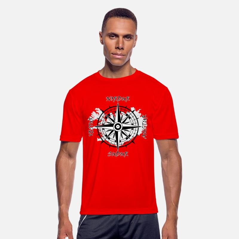 Nordic compass with icelandic cardinal points