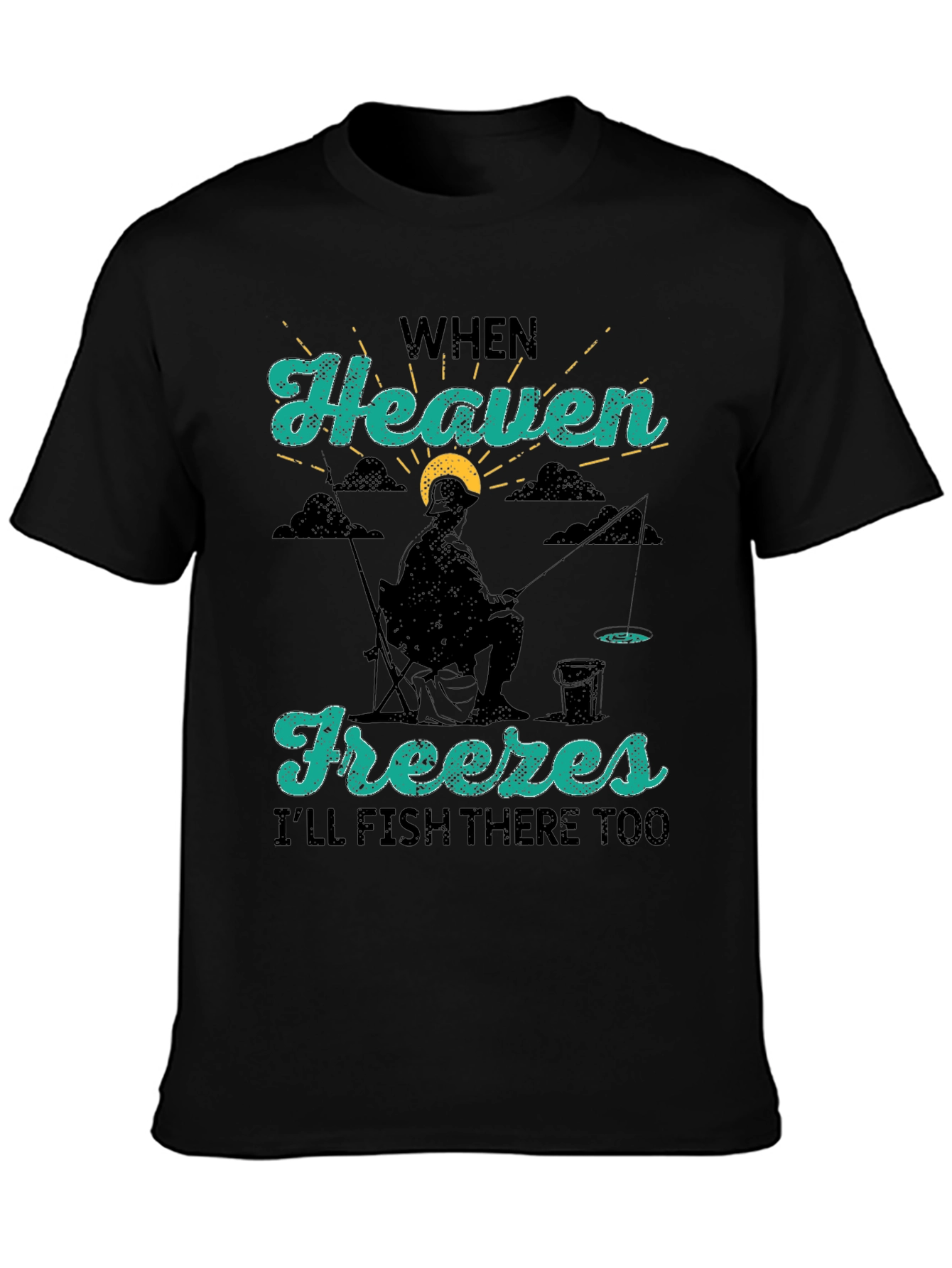 Heaven Freezes Fishing T-Shirt