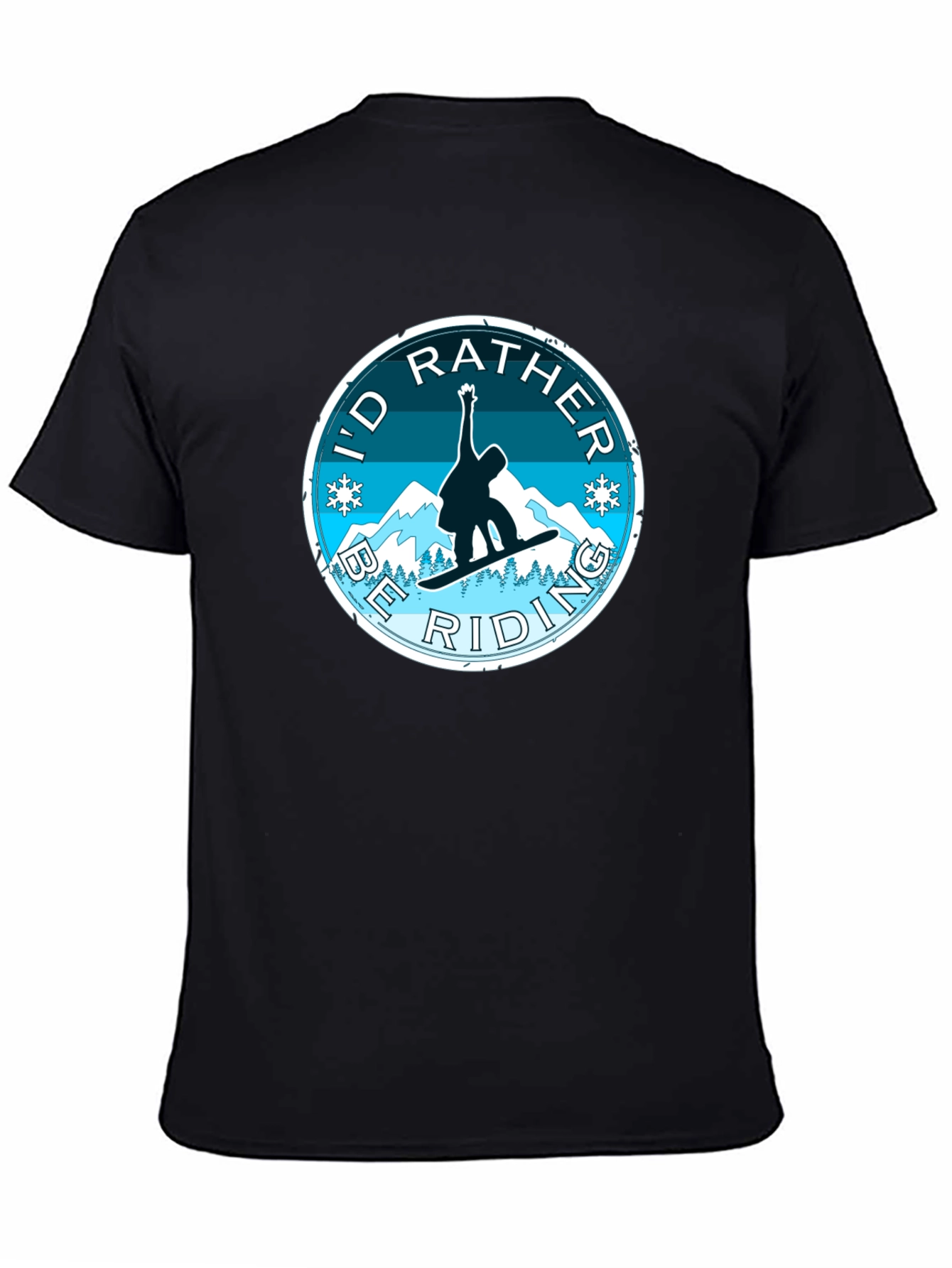 Id Rather Be Riding Snowboard T-Shirt