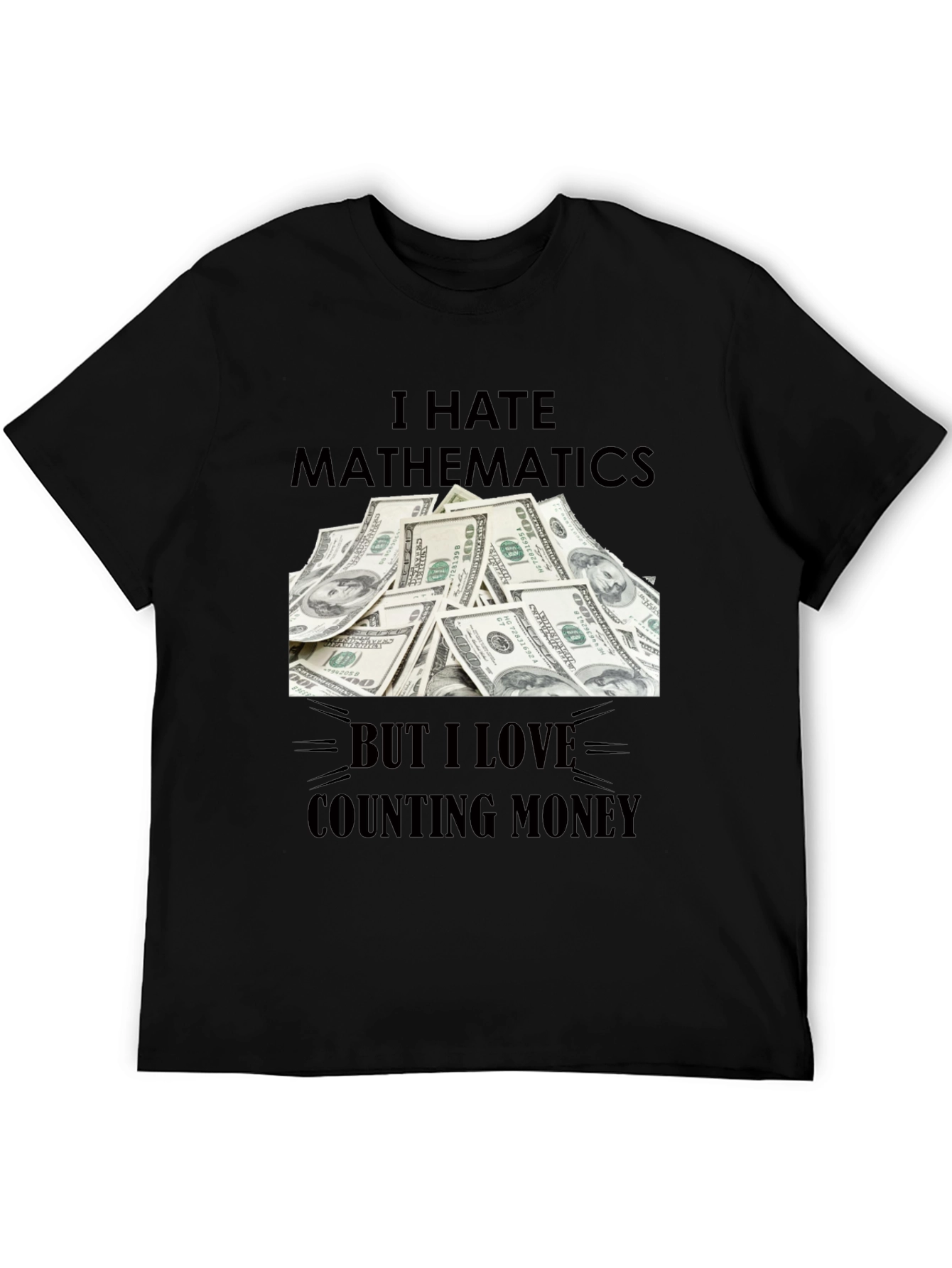 I Hate Mathematics T-Shirt Funny Money Tee