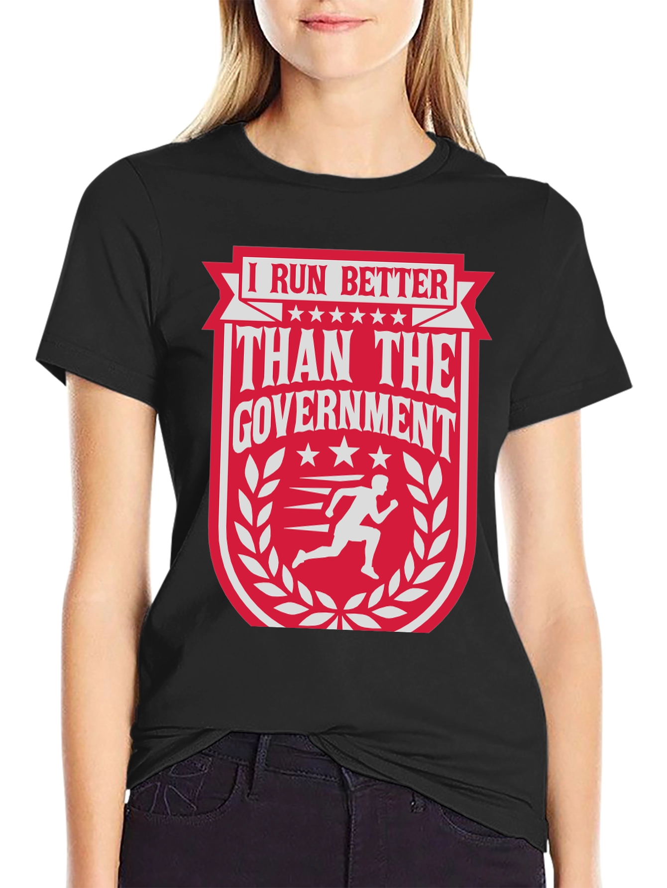 I Run Better Than The Government Graphic Tee