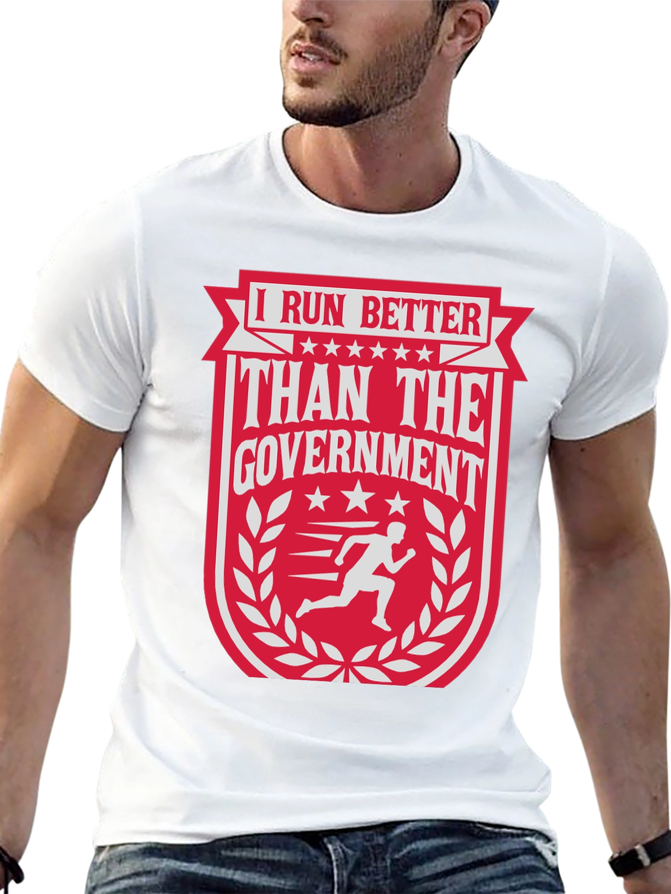 I Run Better Than The Government Graphic Tee