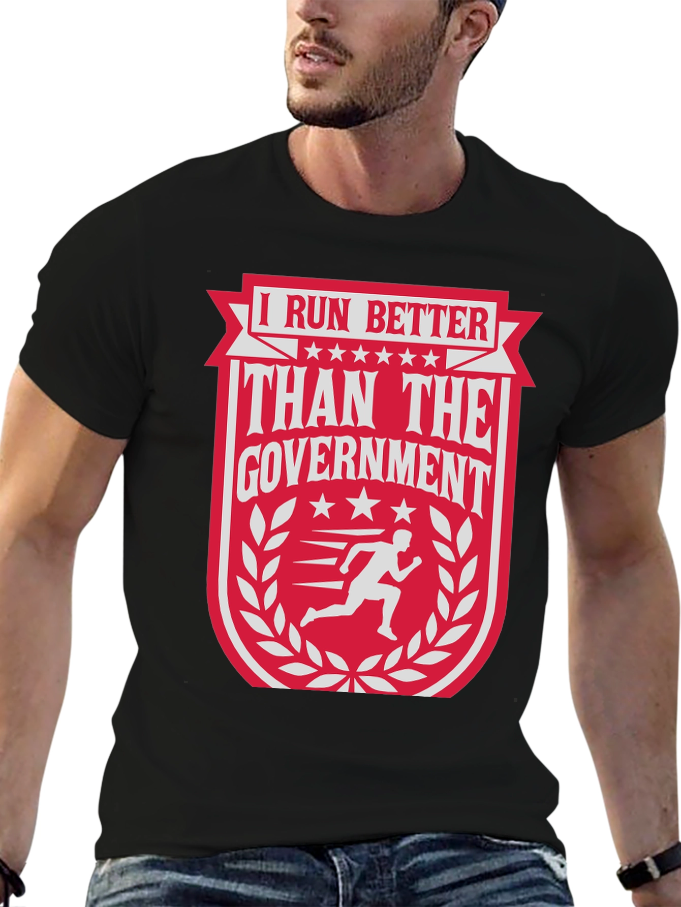 I Run Better Than The Government Graphic Tee