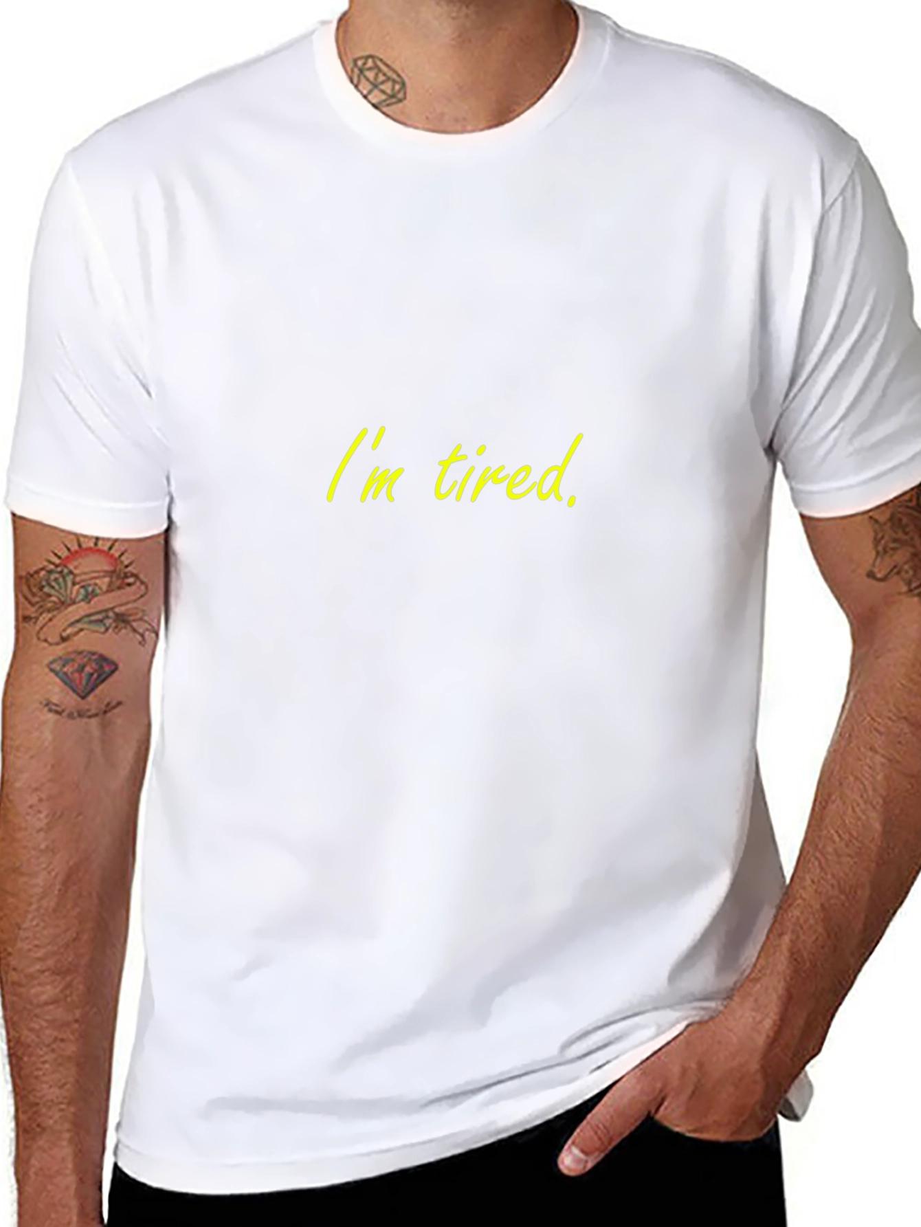 Im Tired Black T-Shirt - Soft & Comfortable