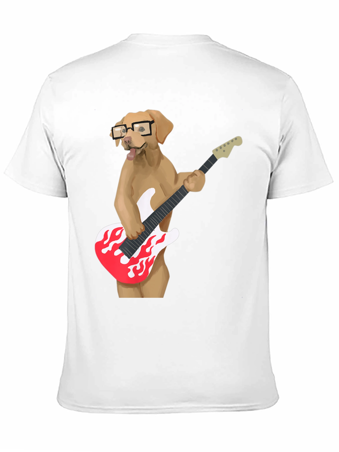 Dog Guitarist Graphic T-Shirt