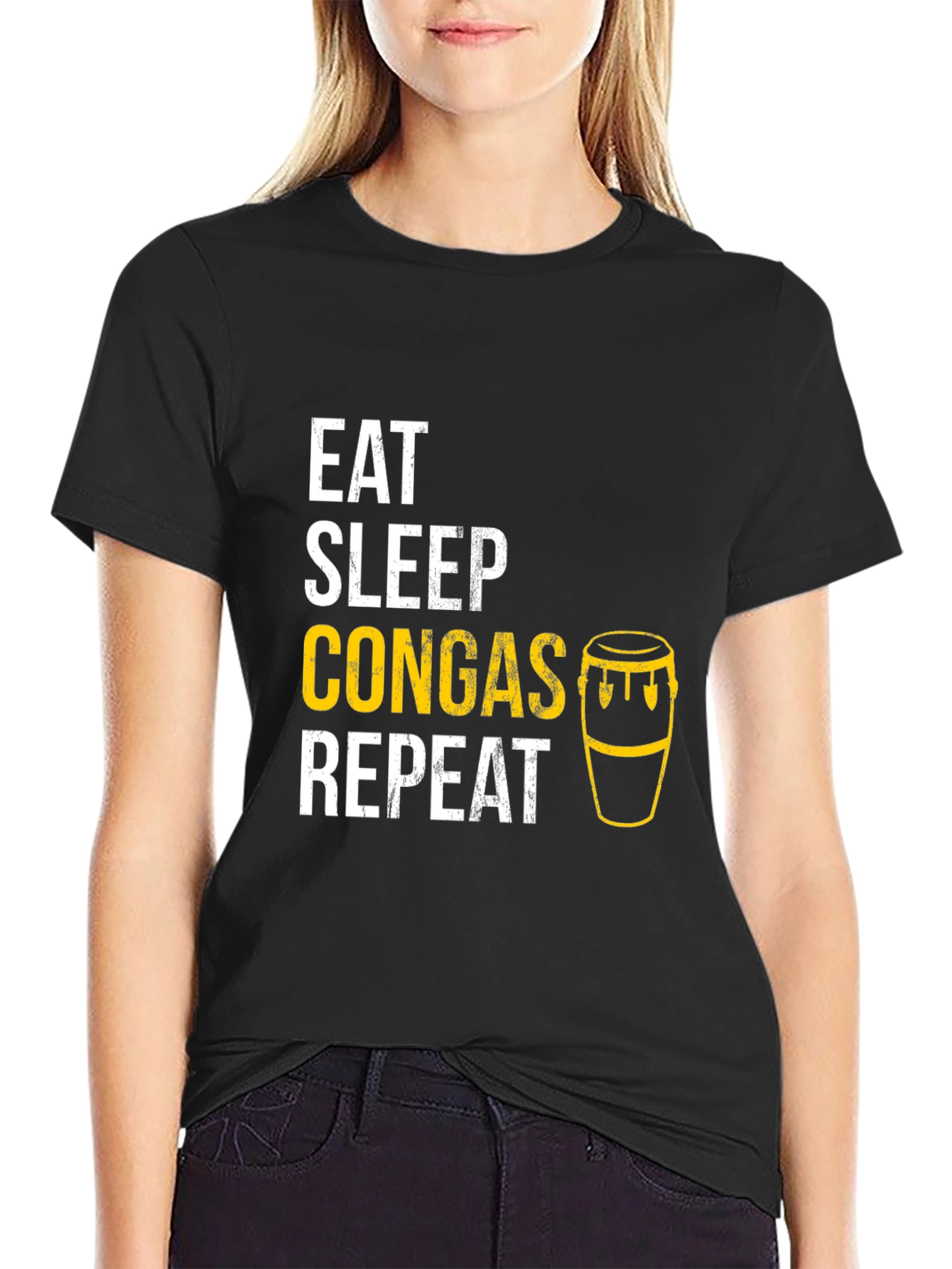 Eat Sleep Congas Repeat T-Shirt